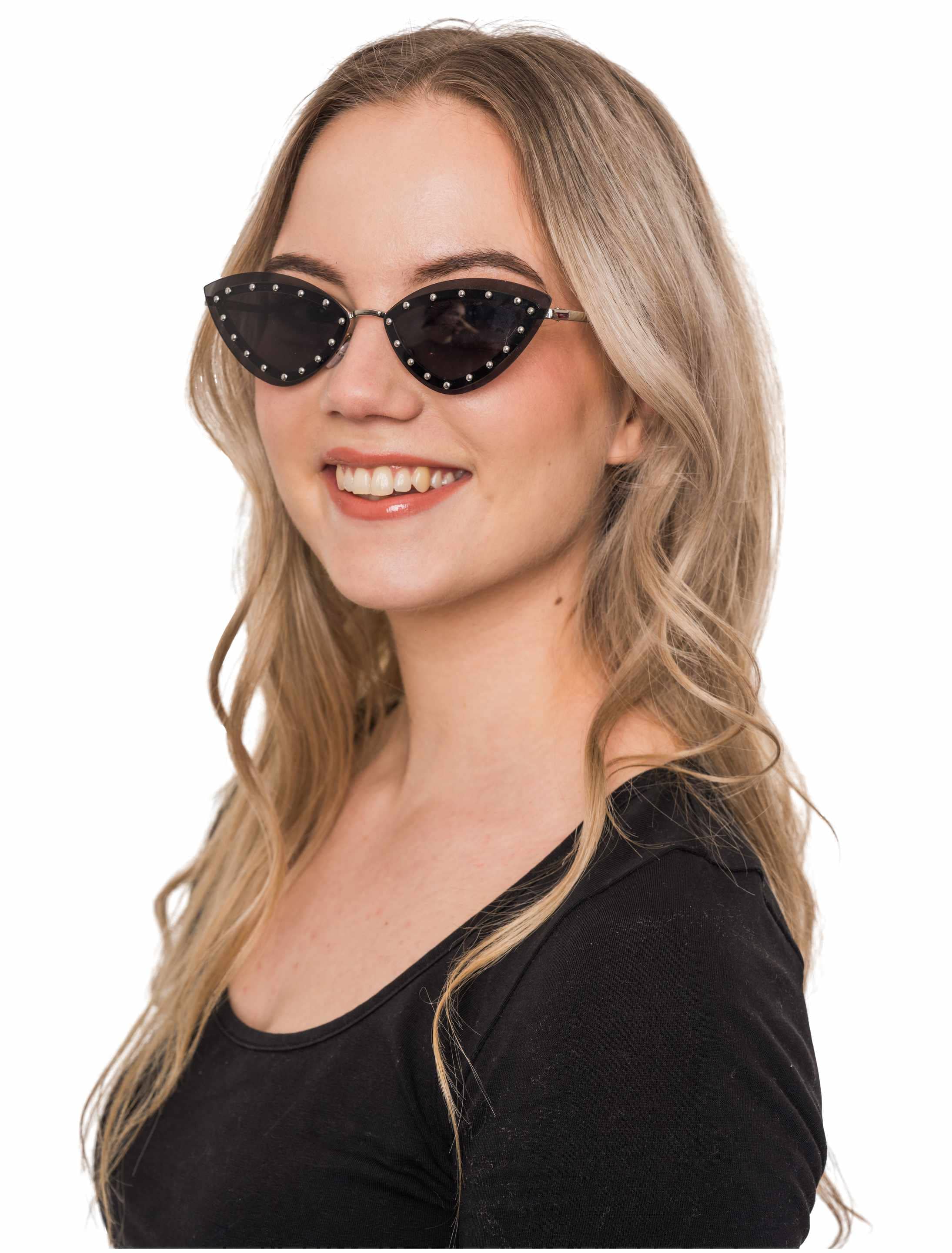 Brille Katzenaugen schwarz Brille Katzenaugen schwarz