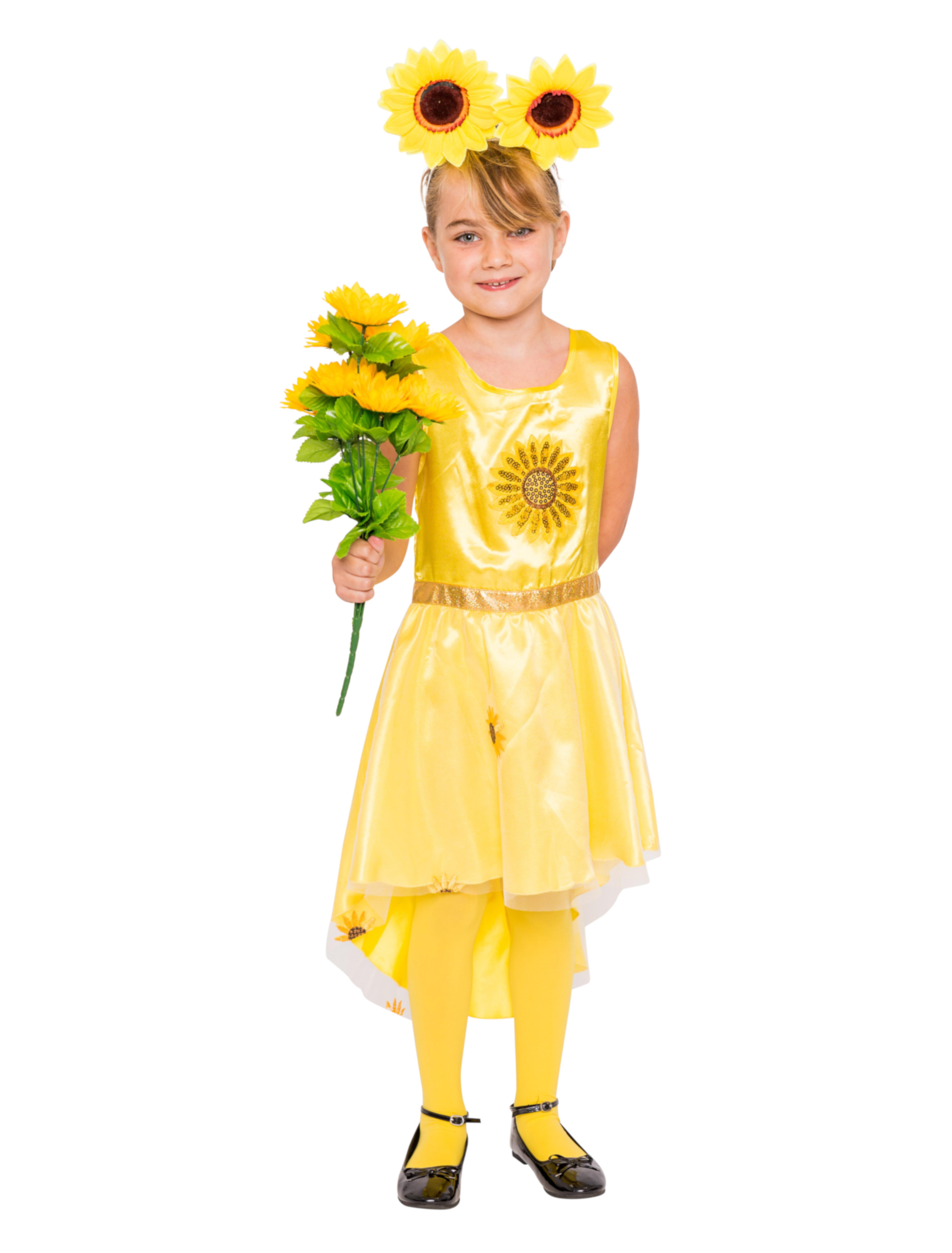 Kleid Sonnenblume Kinder gelb 128