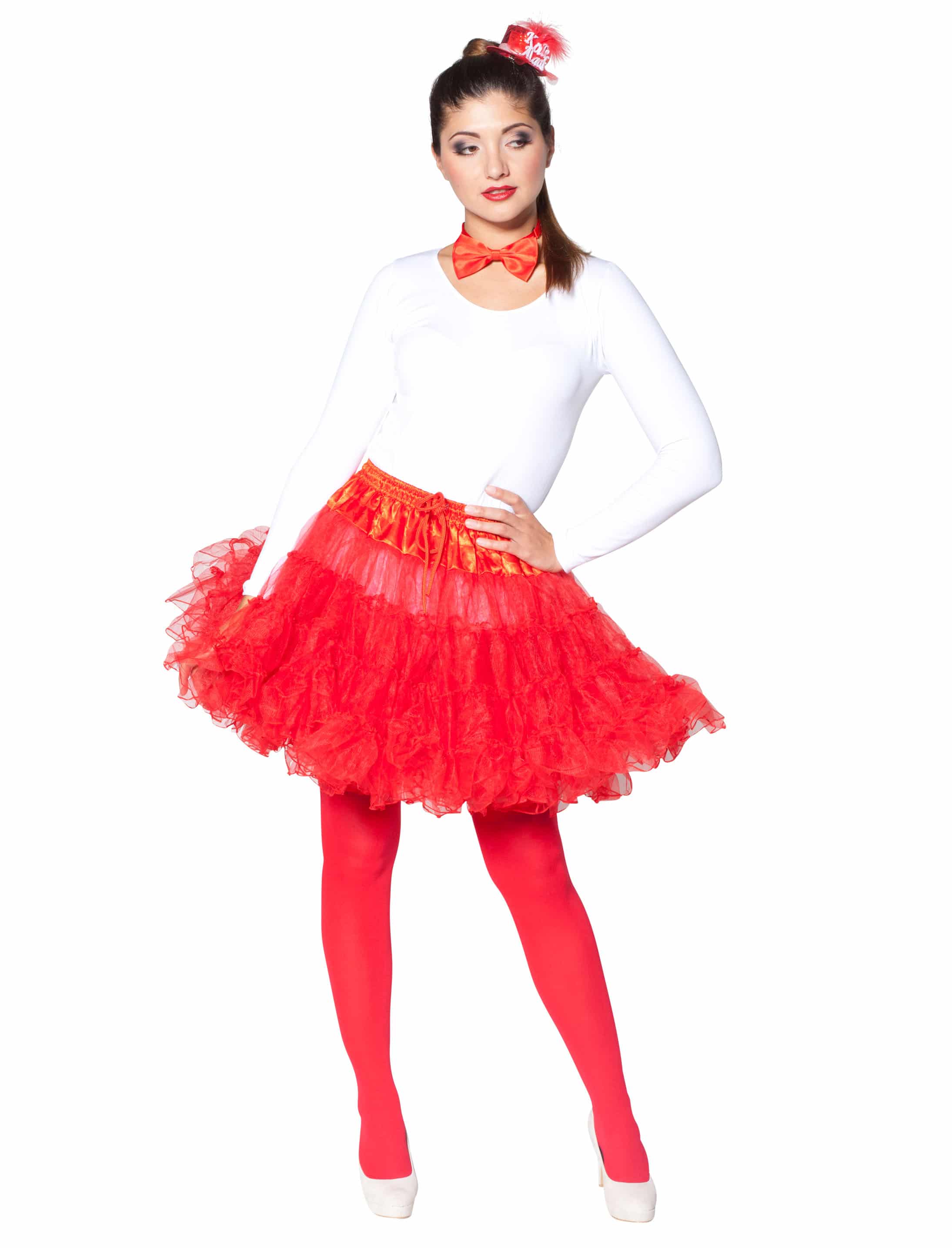 Petticoat de luxe Damen rot one size