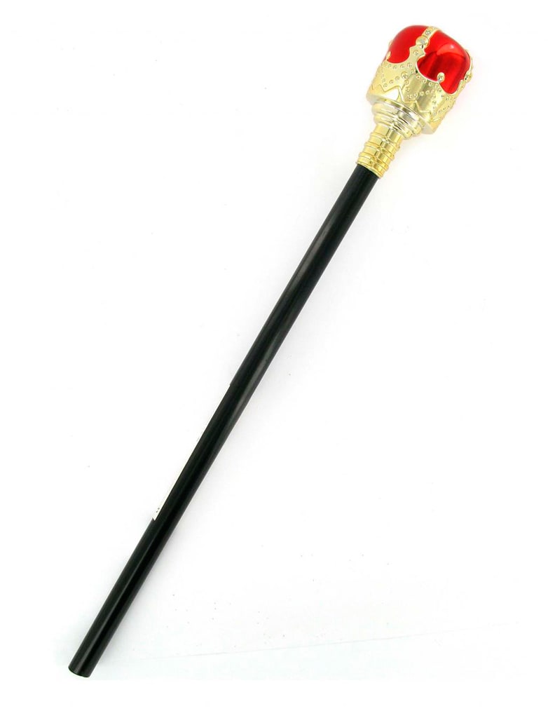 Zepter schwarz mit rot/gold 42cm