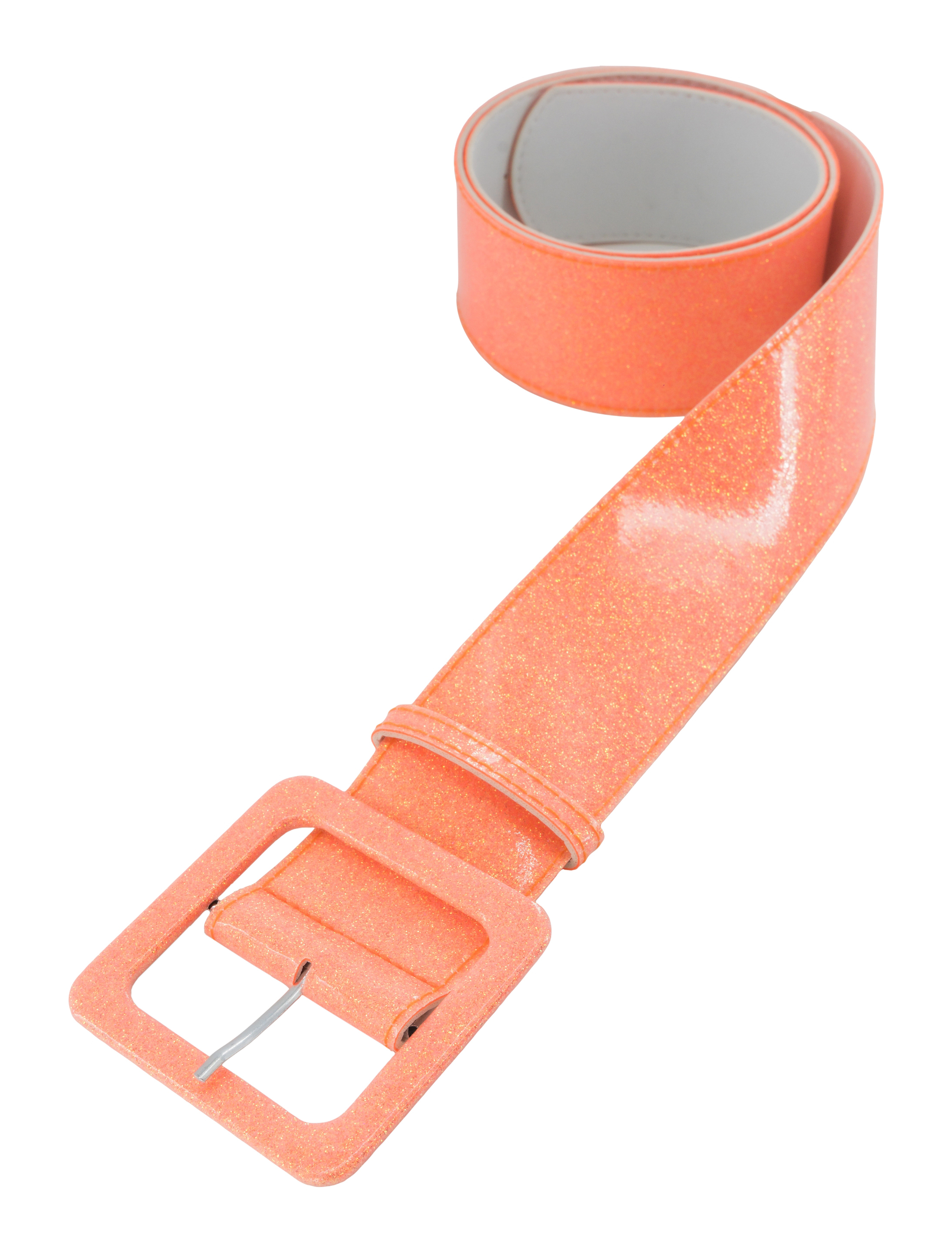 Gürtel Glitzer pastell orange