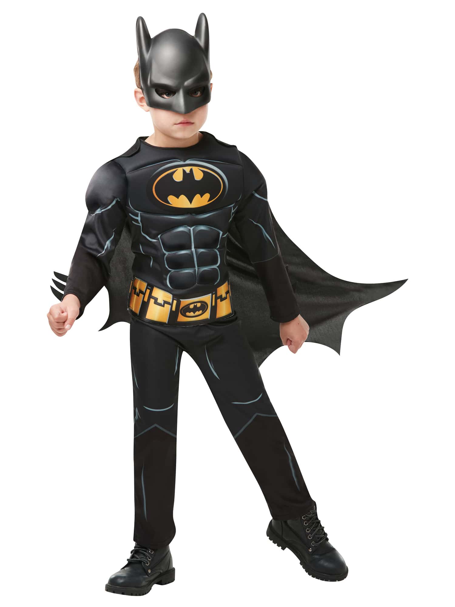 Batman Core Kinder 2tlg. schwarz 7-8 Jahre