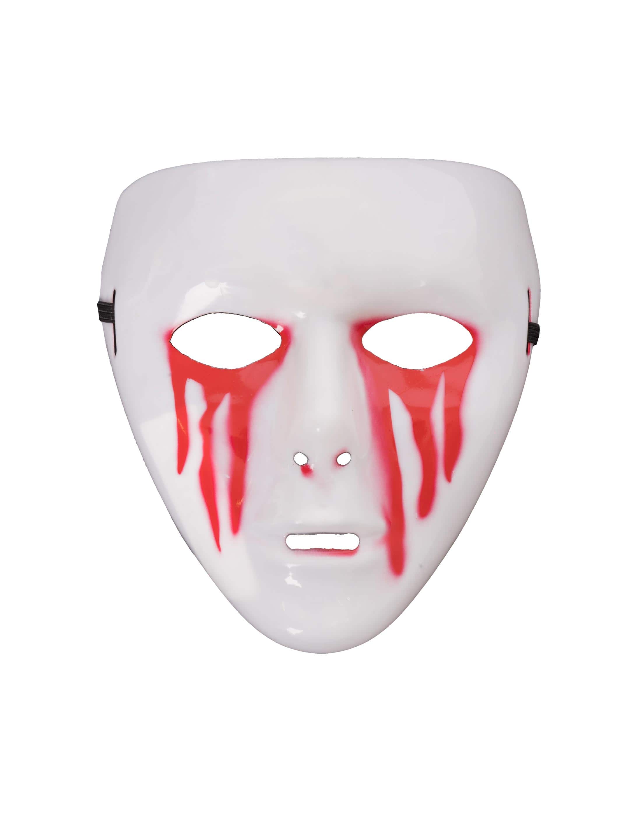 Maske mit blutenden Augen Maske mit blutenden Augen