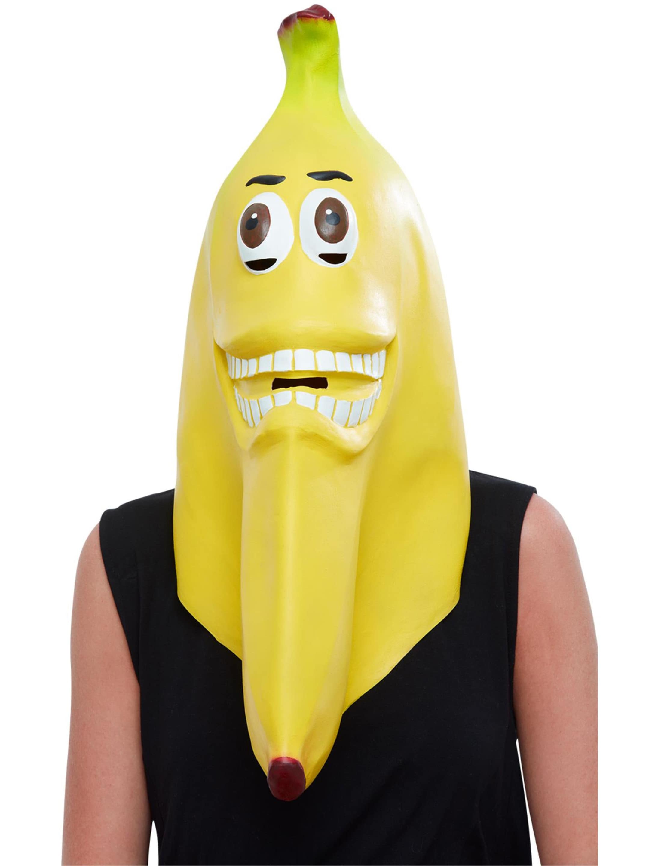 Latexmaske Banane gelb