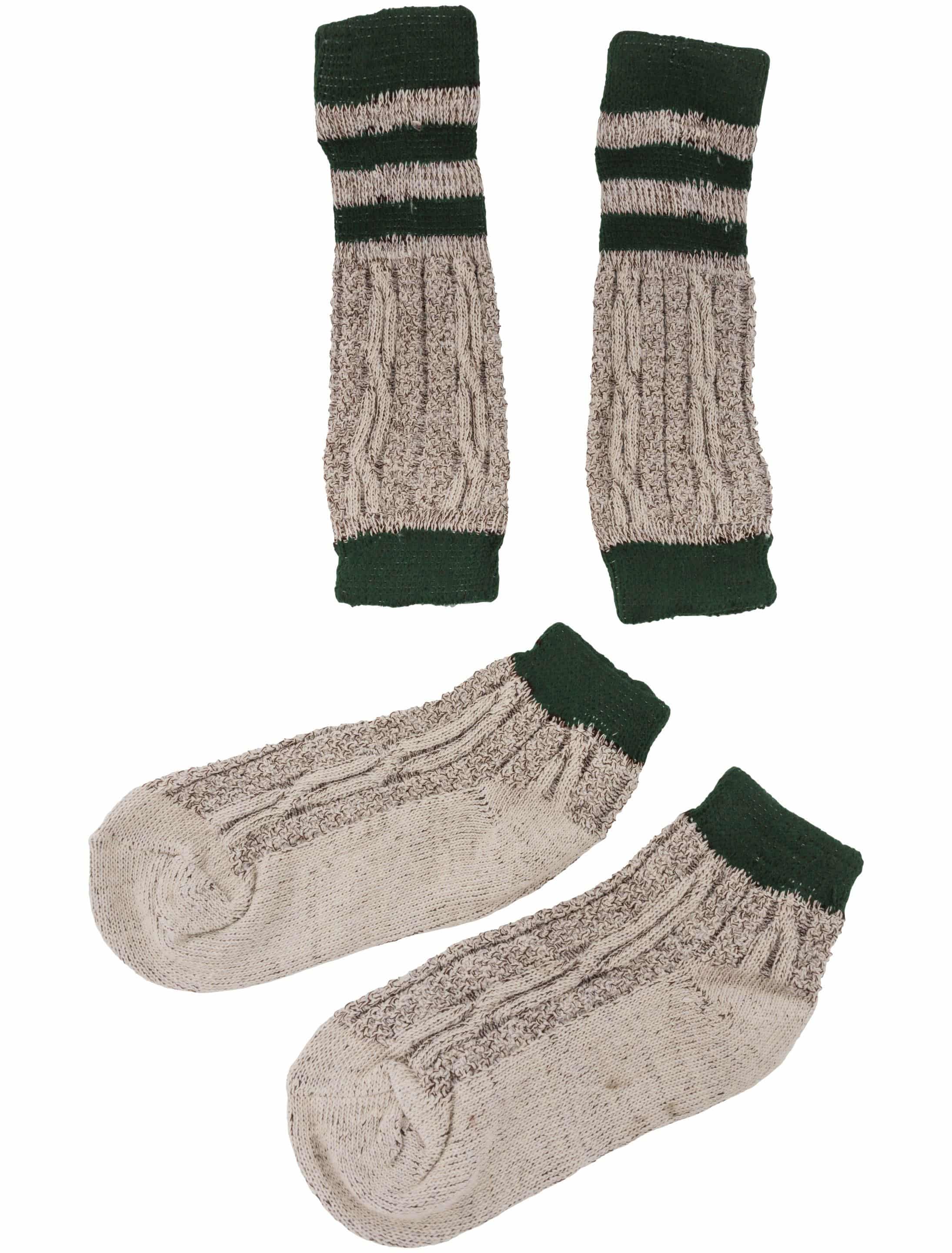 Trachtensocken lang olive/beige 39-42