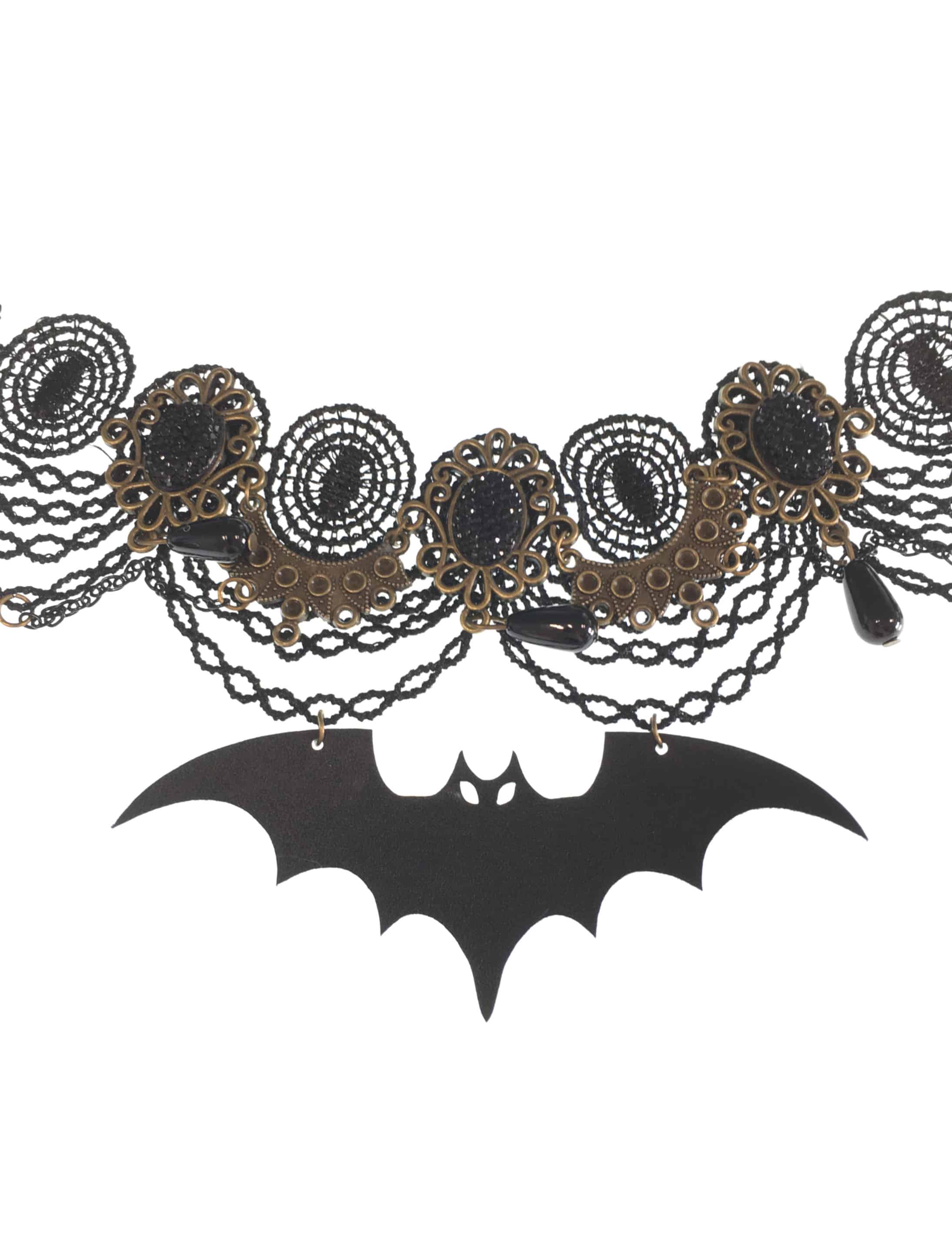 Halsband Fledermaus schwarz