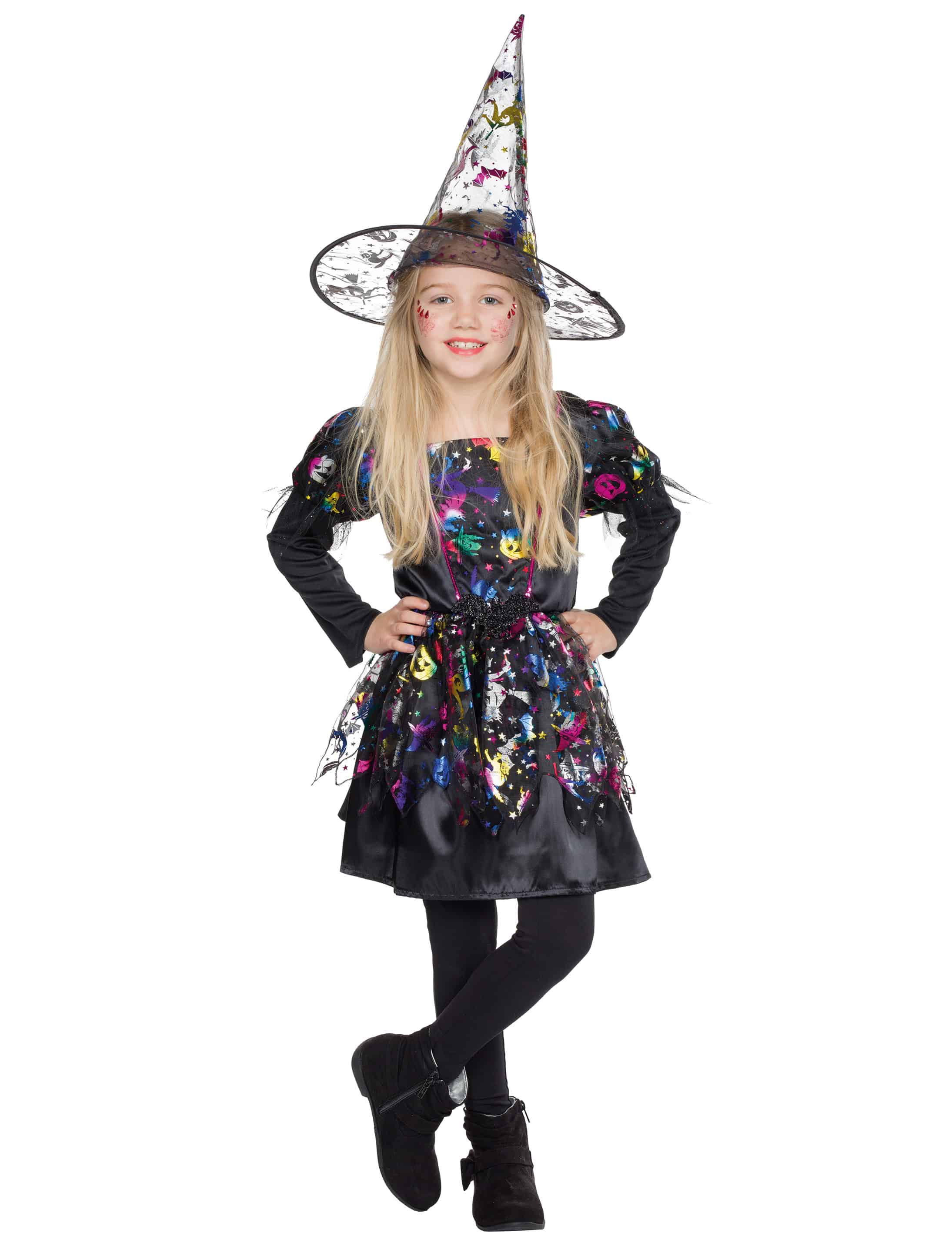 Kleid Hexe Lucy Kinder schwarz 104