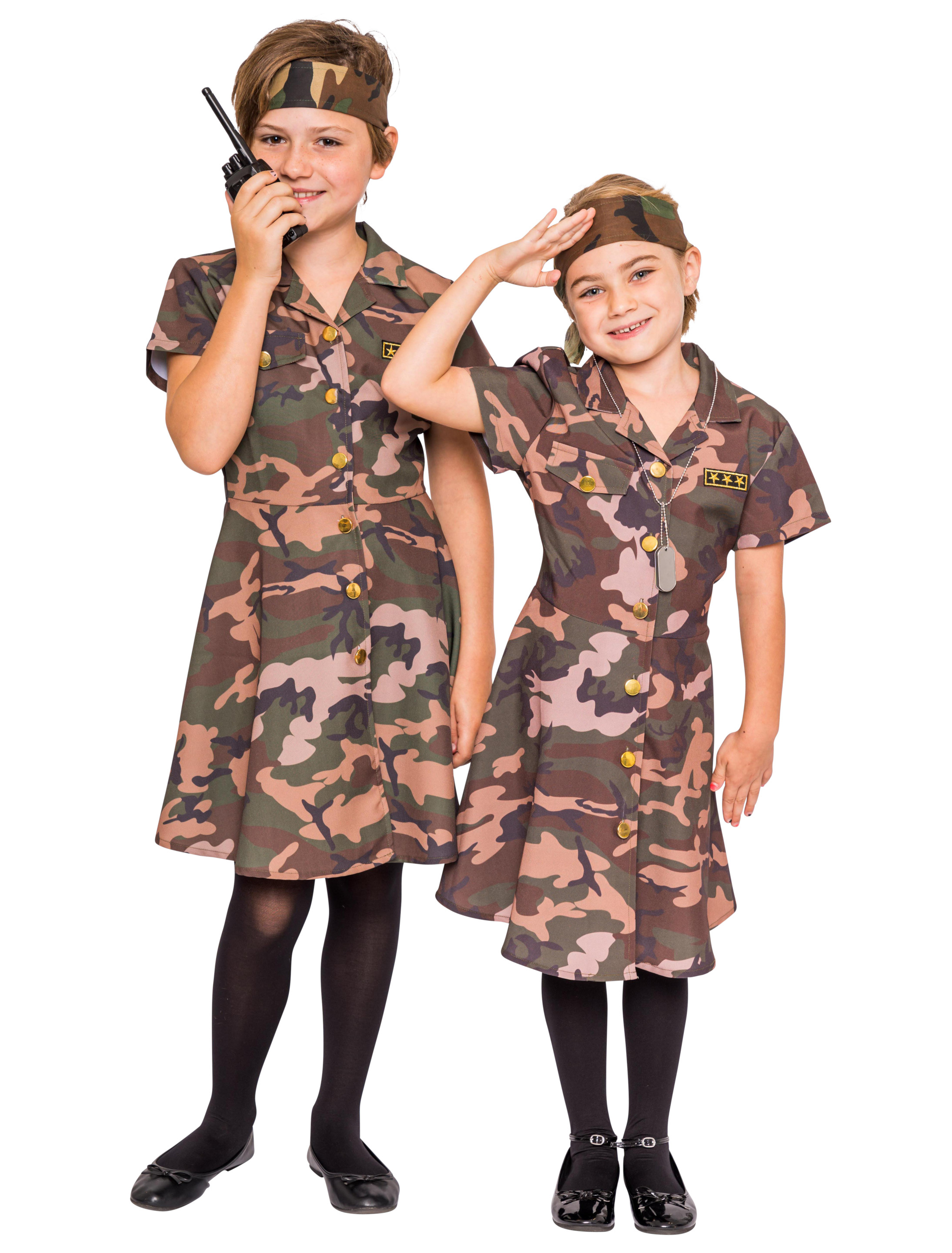 Kleid Kinder Mädchen camouflage 164