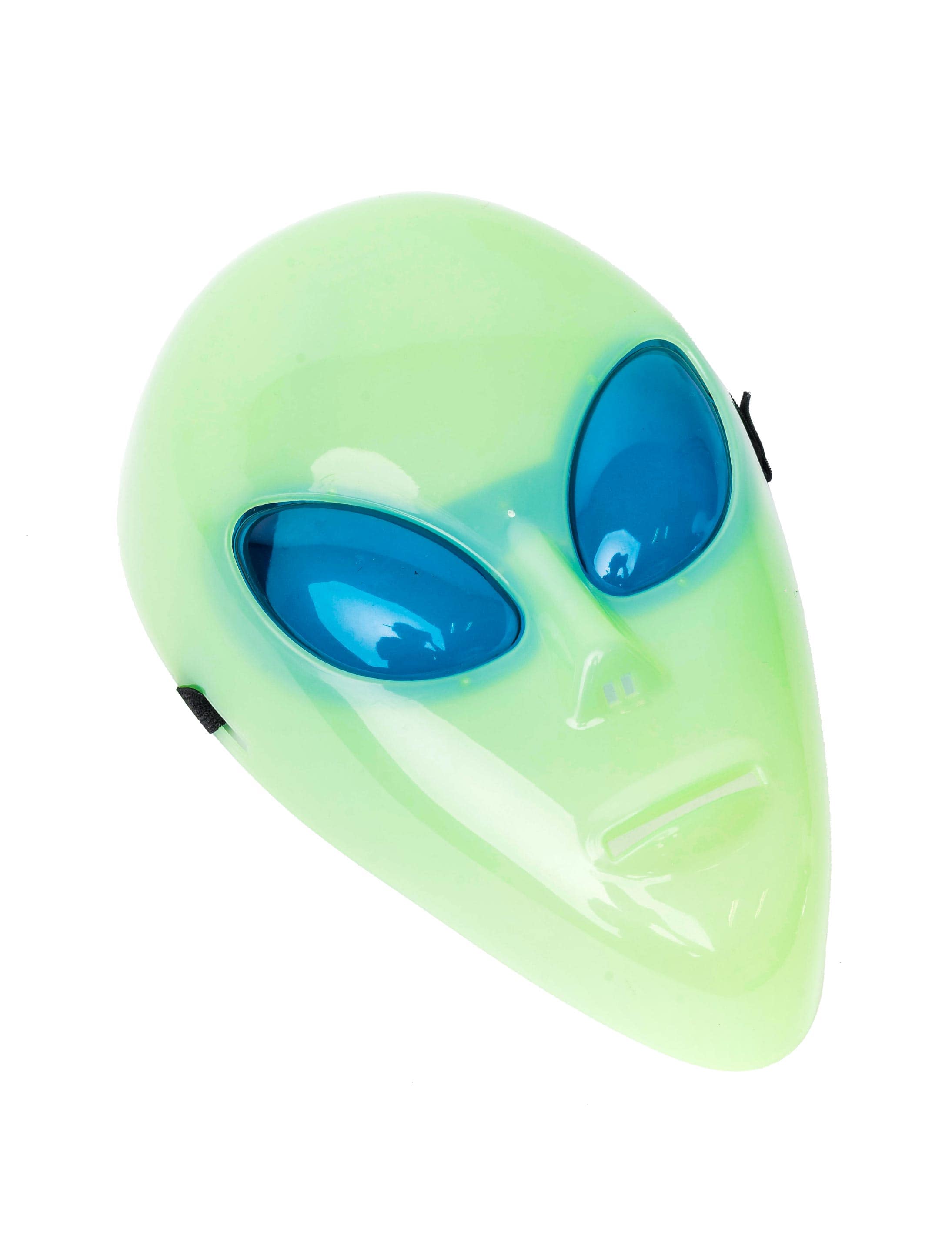 Maske Außerirdischer grün