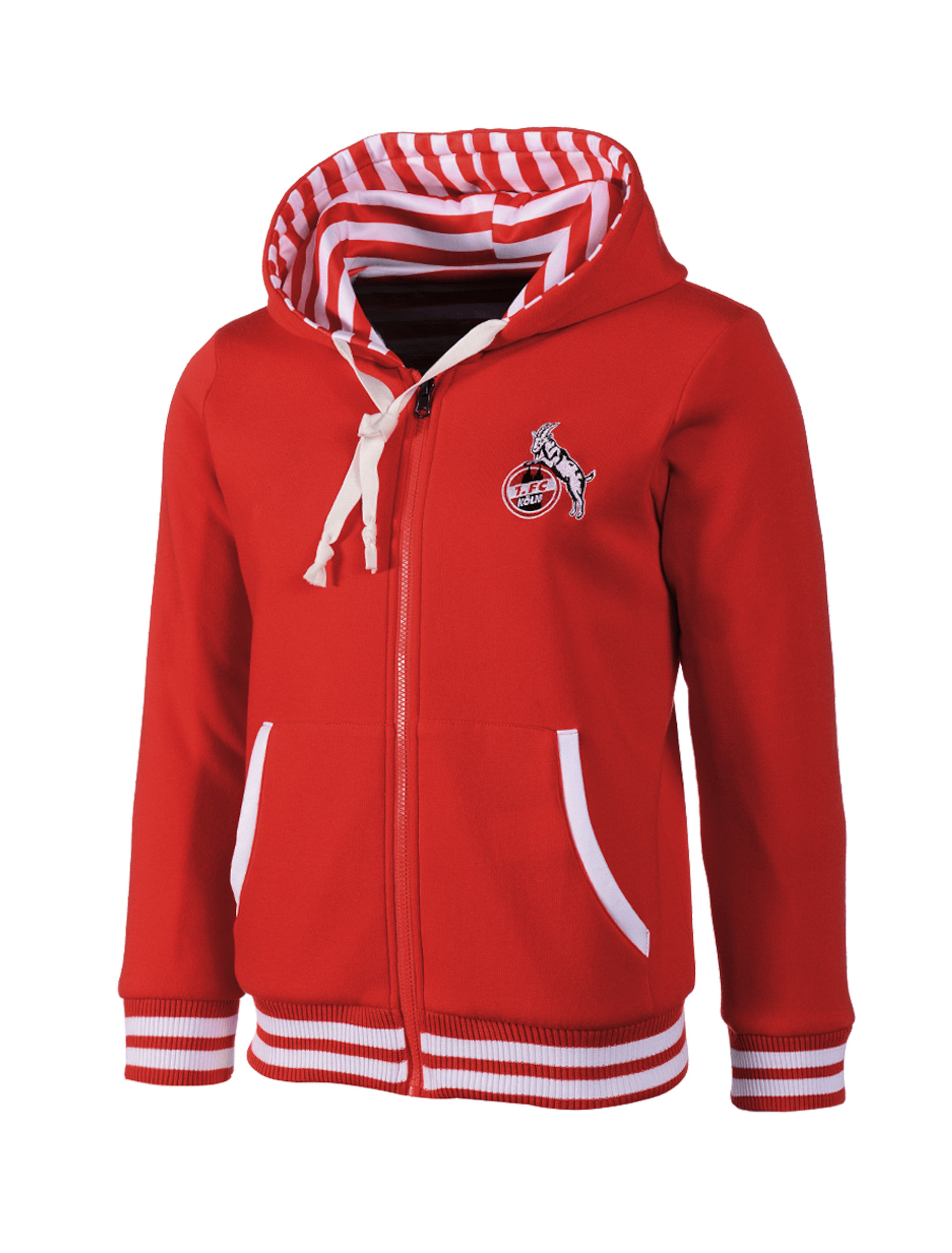 Wendejacke 1. FC Köln Ringel rot/weiß M