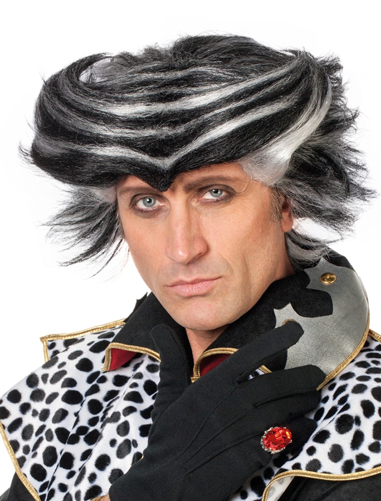 Perücke King schwarz/weiß Perücke King schwarz/weiß