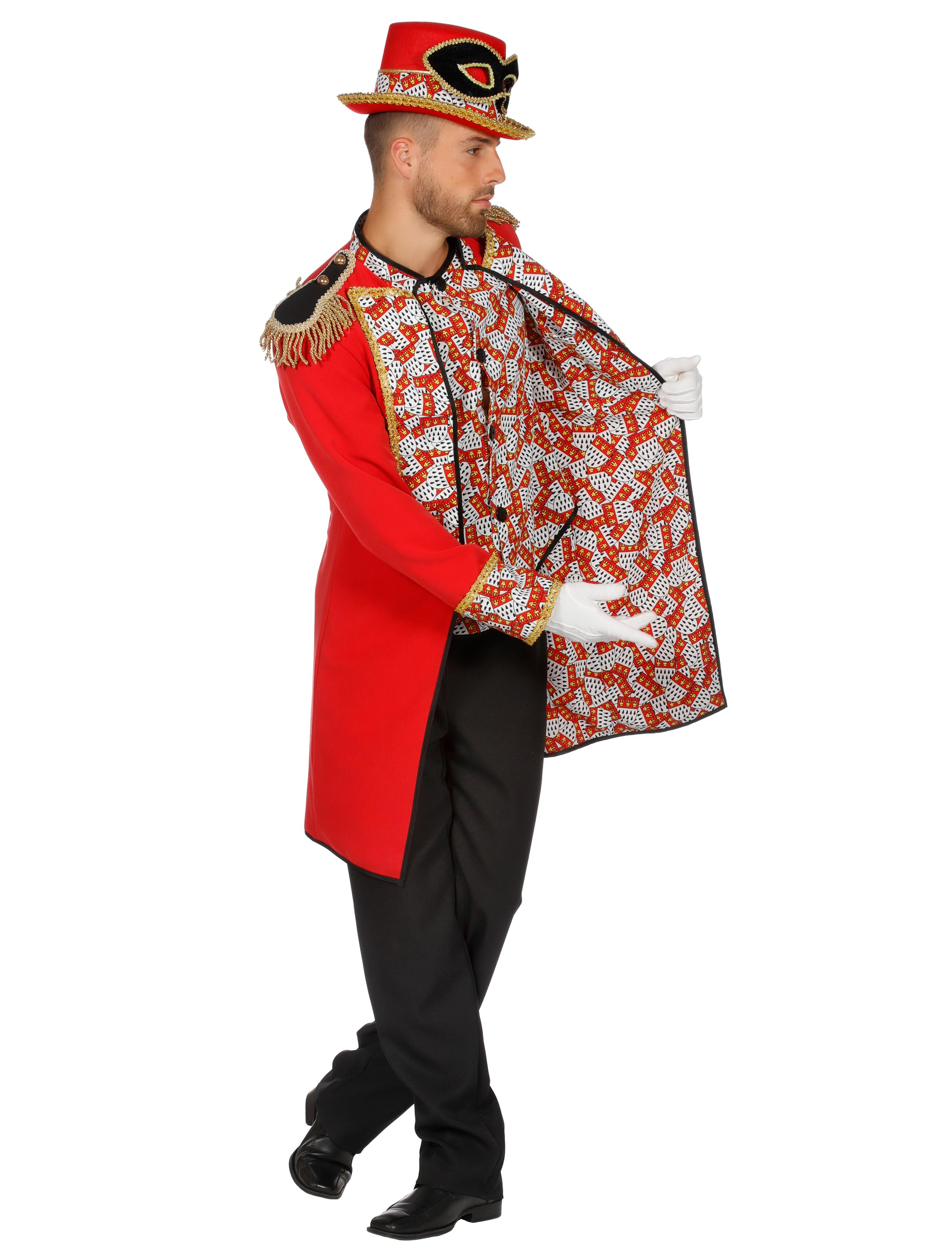 Jacke Köln Herren rot/weiß 50