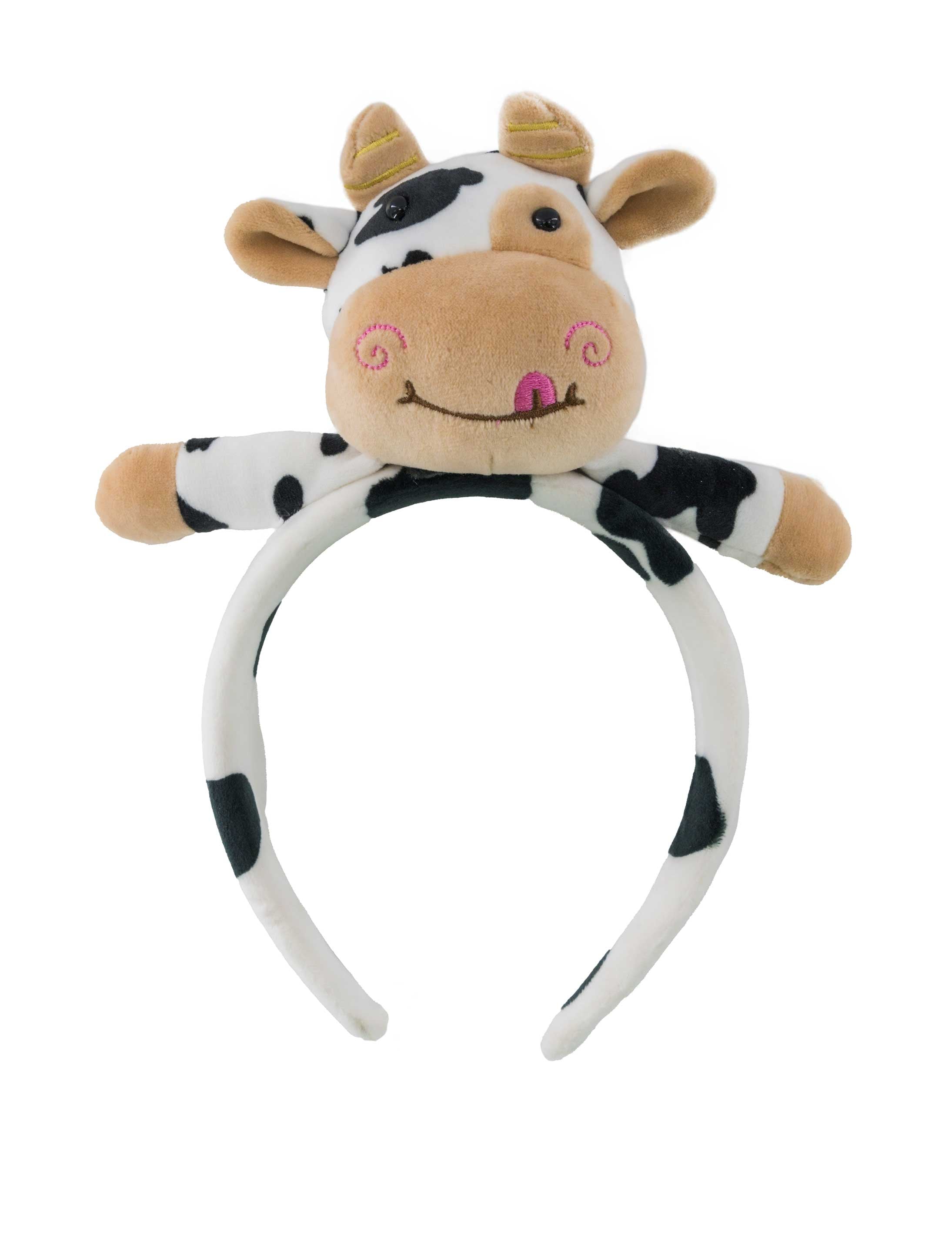 Haarreif Kuh schwarz/weiß