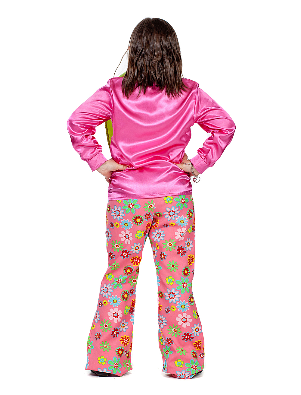 Hose Hippie Blumen rosa 116 Hose Hippie Blumen rosa 116