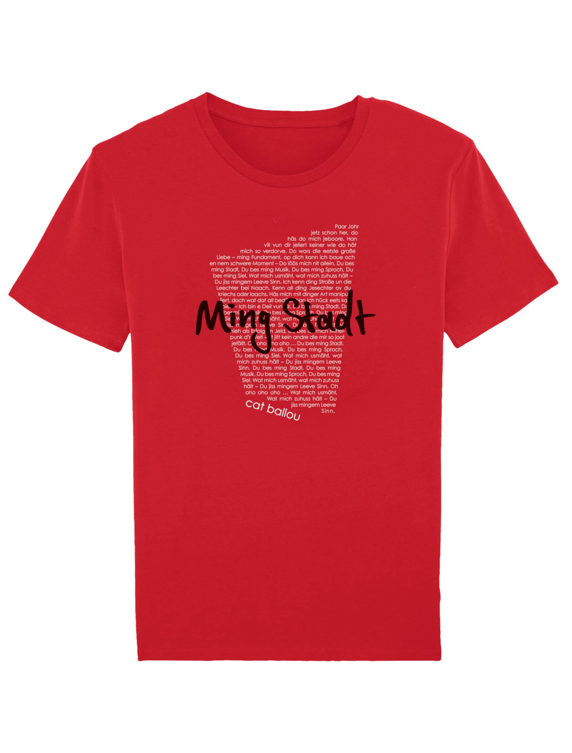 T-Shirt Cat Ballou Ming Stadt schwarz/rot 3XL