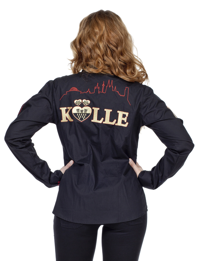 Bluse Damen Kölle schwarz XS