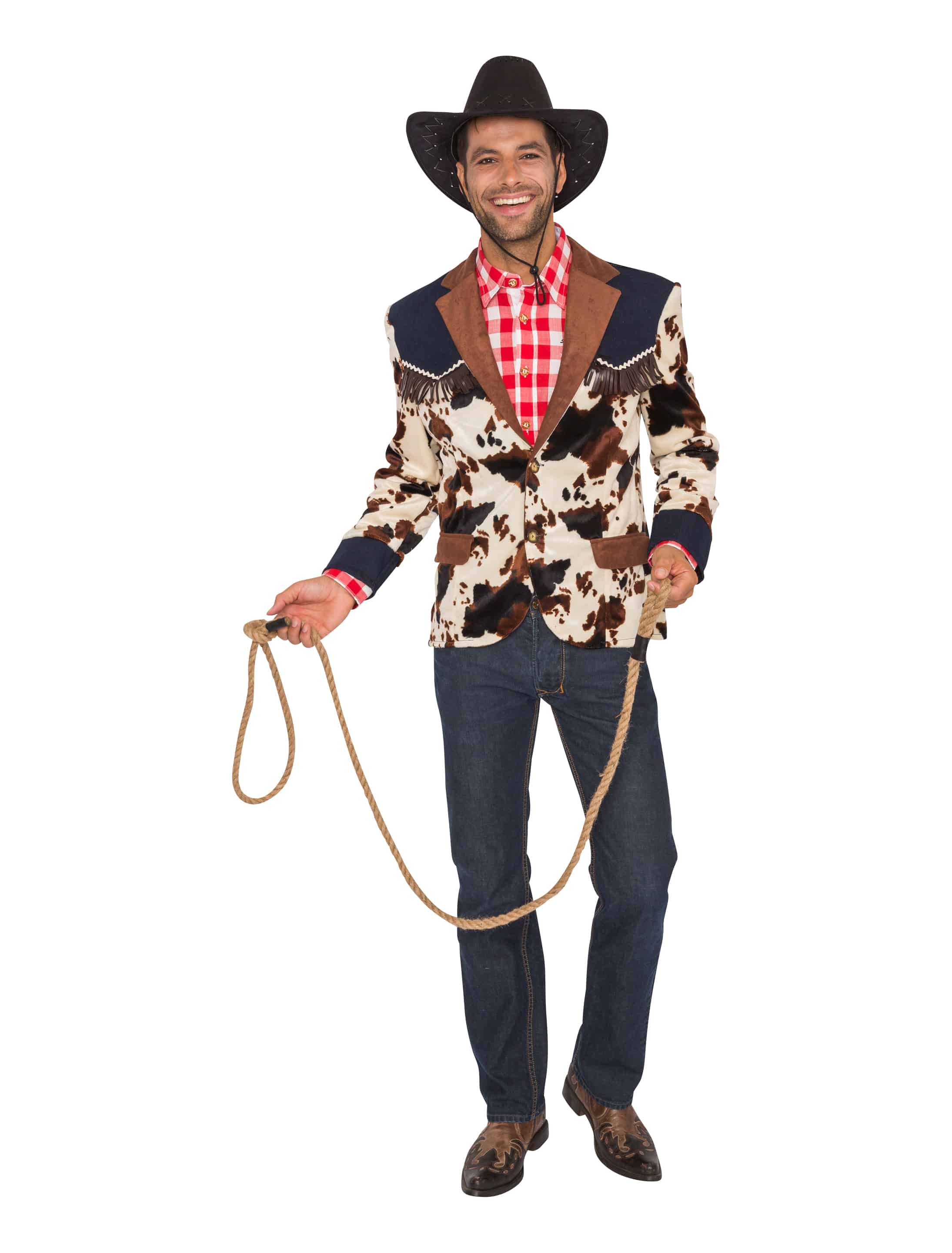 Sakko Cowboy Herren braun S