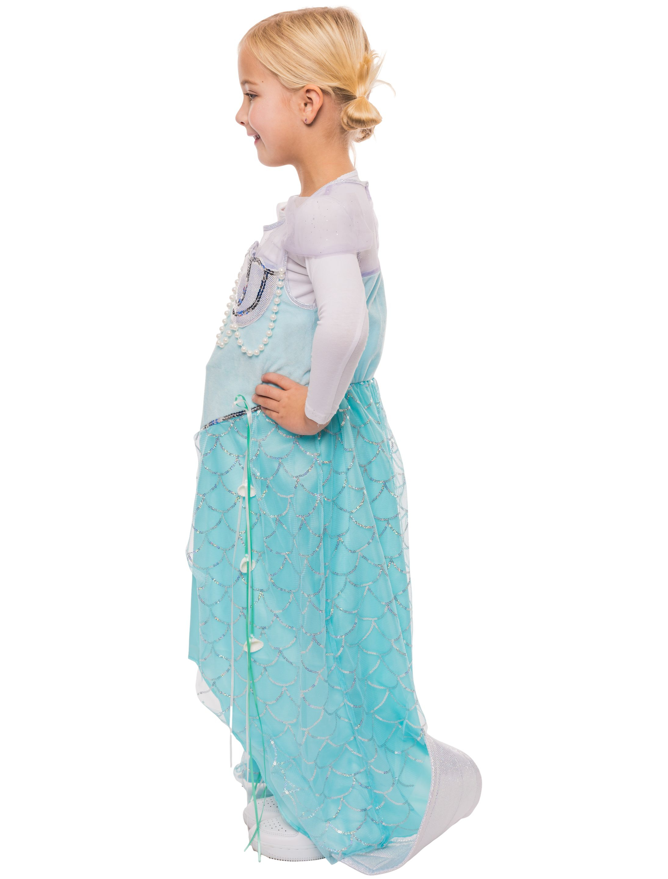 Kleid Meerjungfrau Kinder türkis 152
