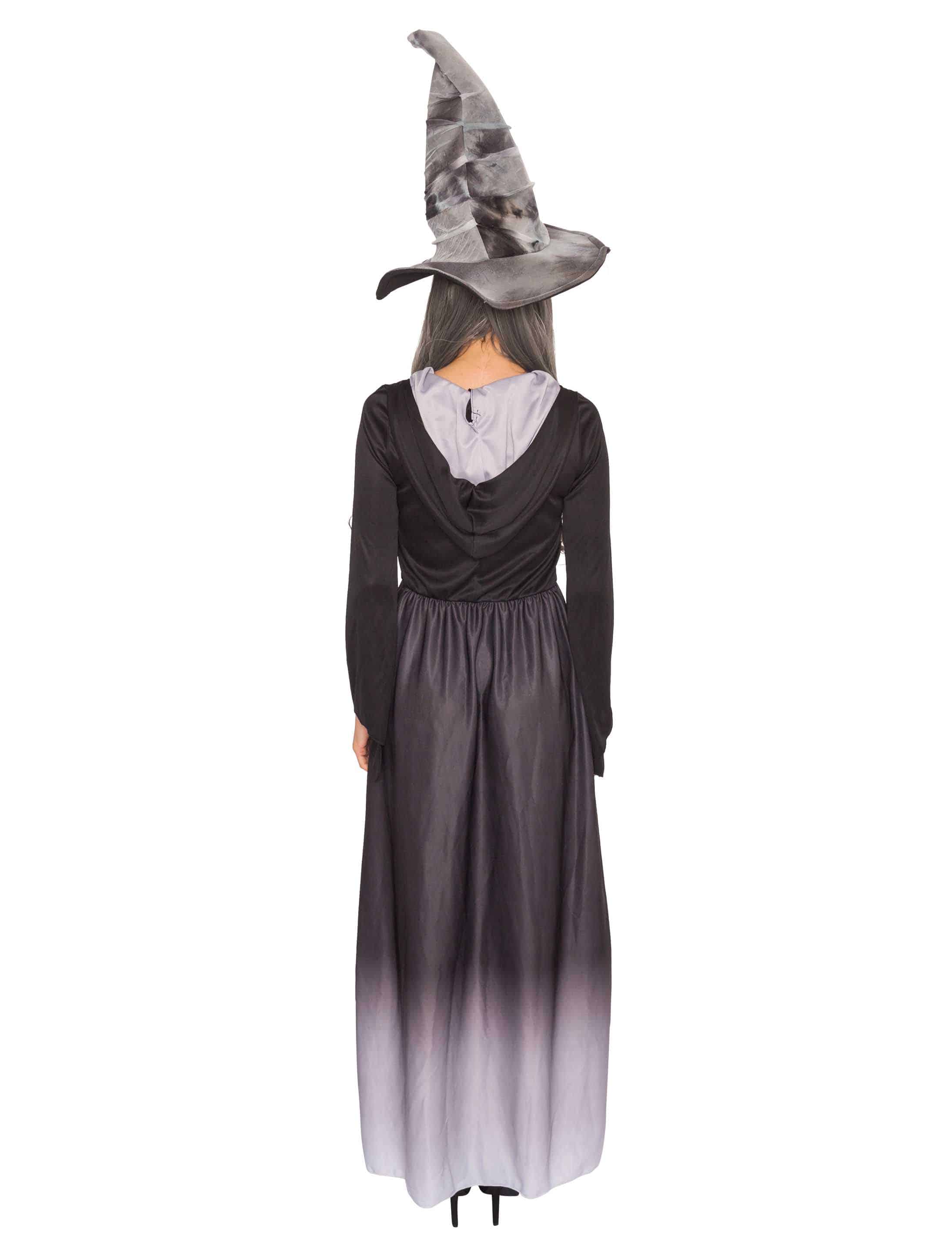 Kleid Halloween mit Kapuze Damen schwarz M Kleid Halloween mit Kapuze Damen schwarz M