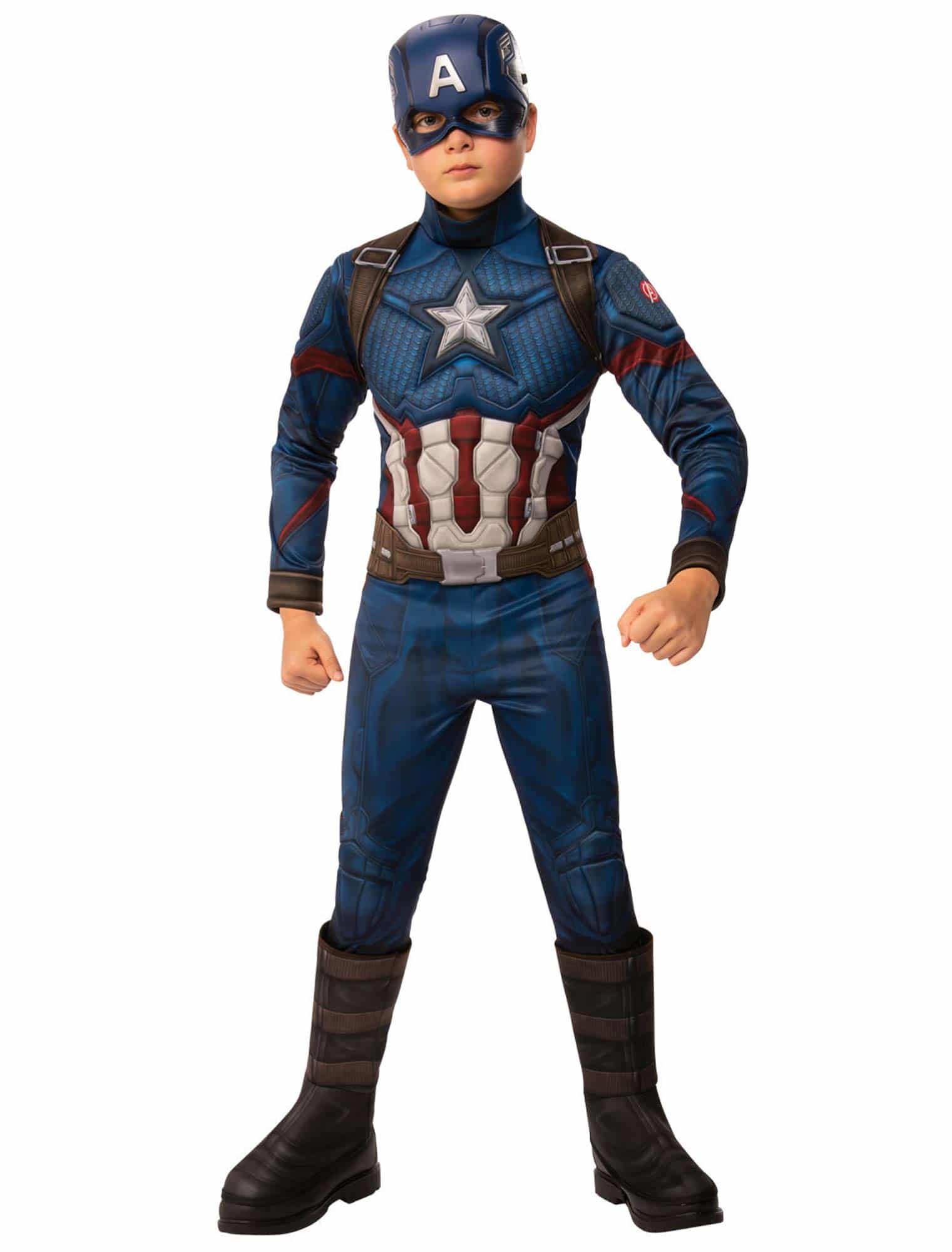 Captain America deluxe Kinder blau S