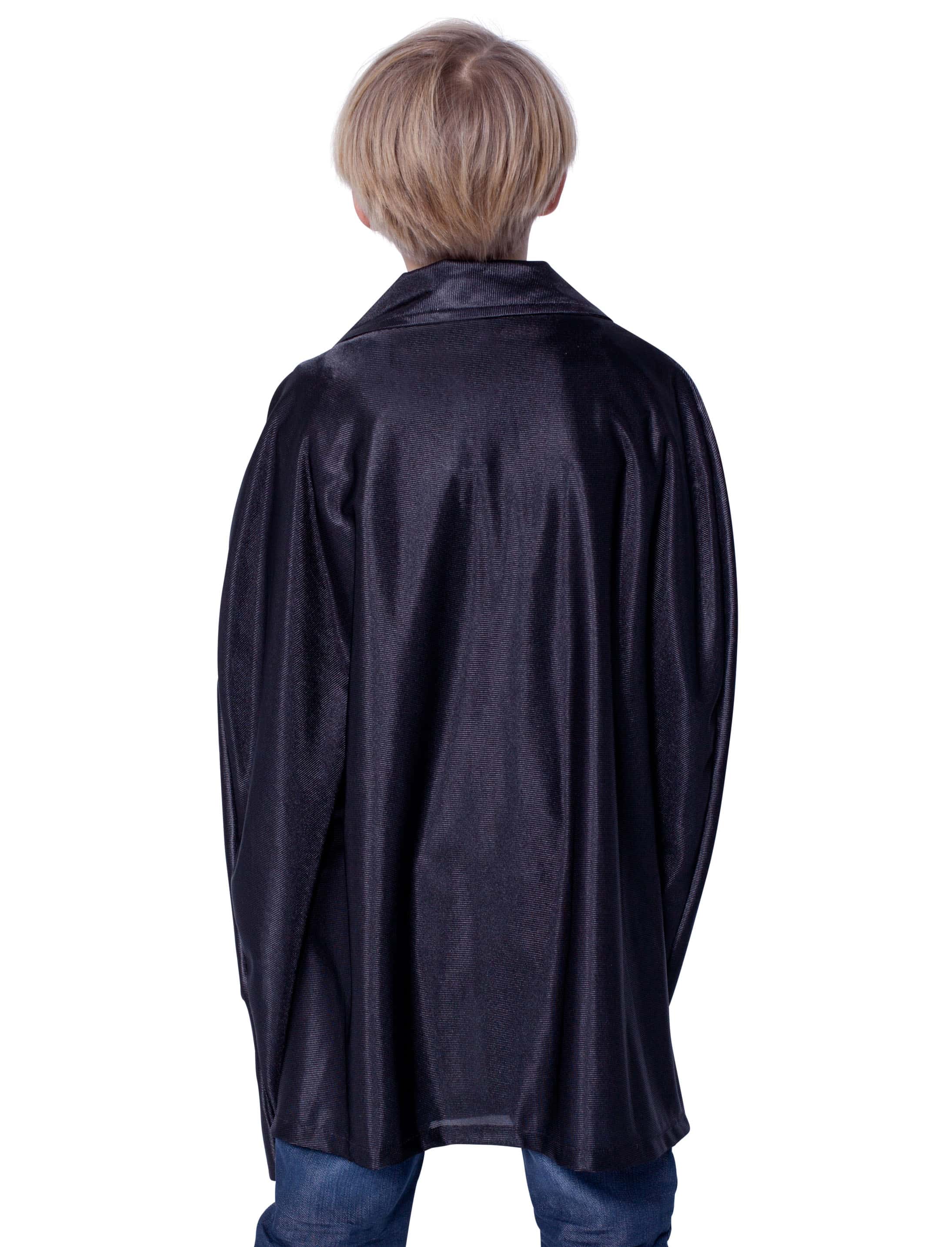 Cape mit Kragen Kinder schwarz one size