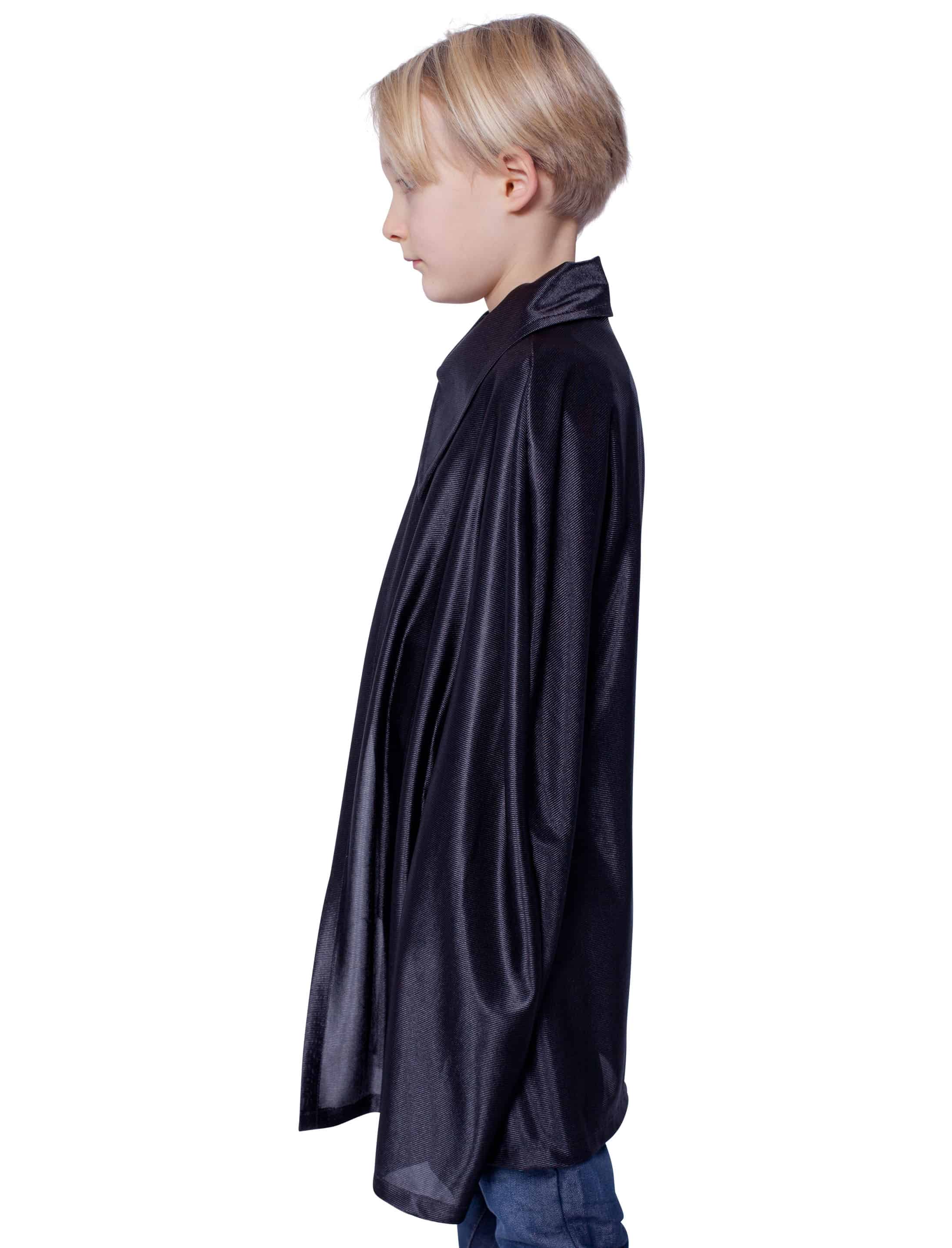 Cape mit Kragen Kinder schwarz one size