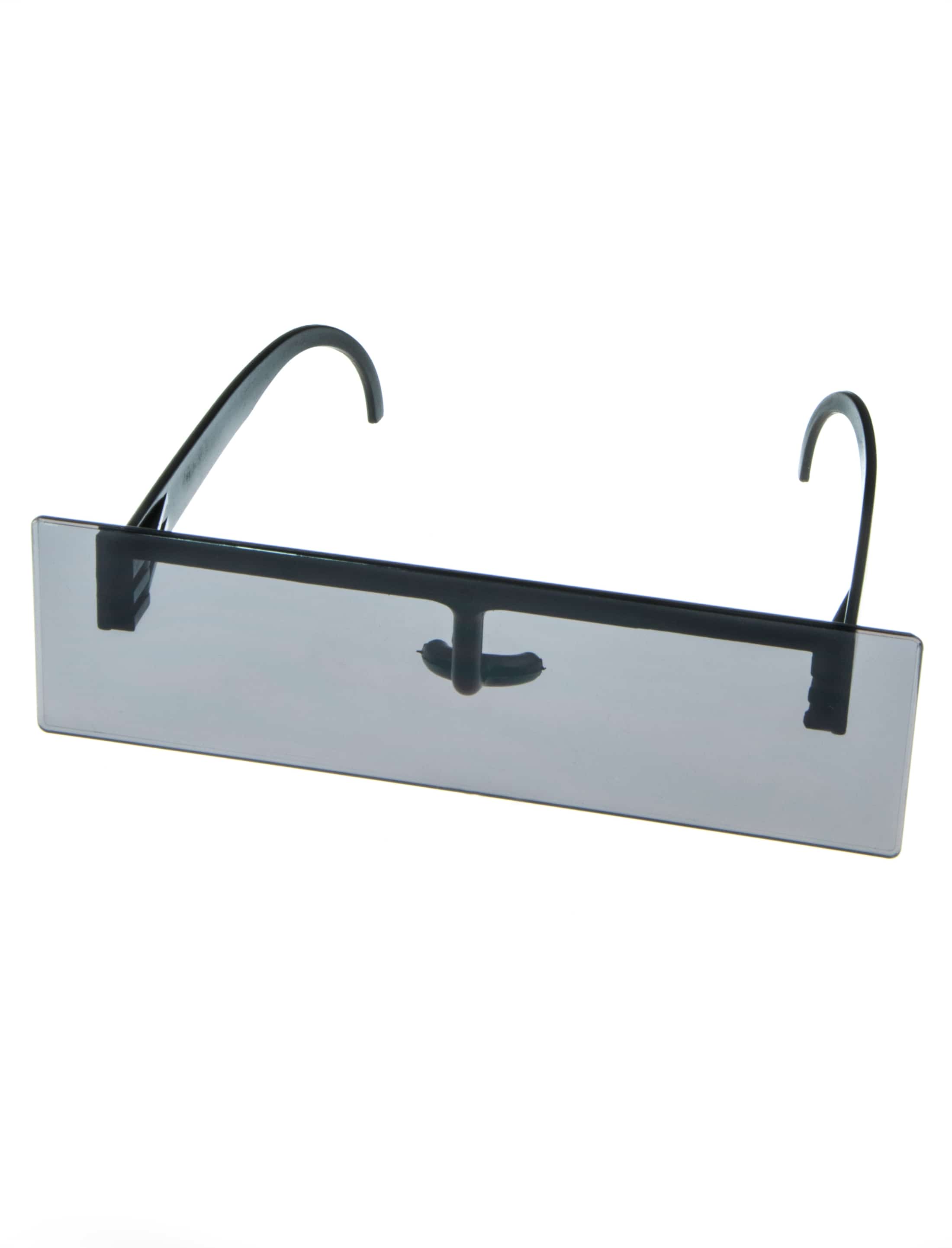 Brille mit schwarzem Zensurbalken