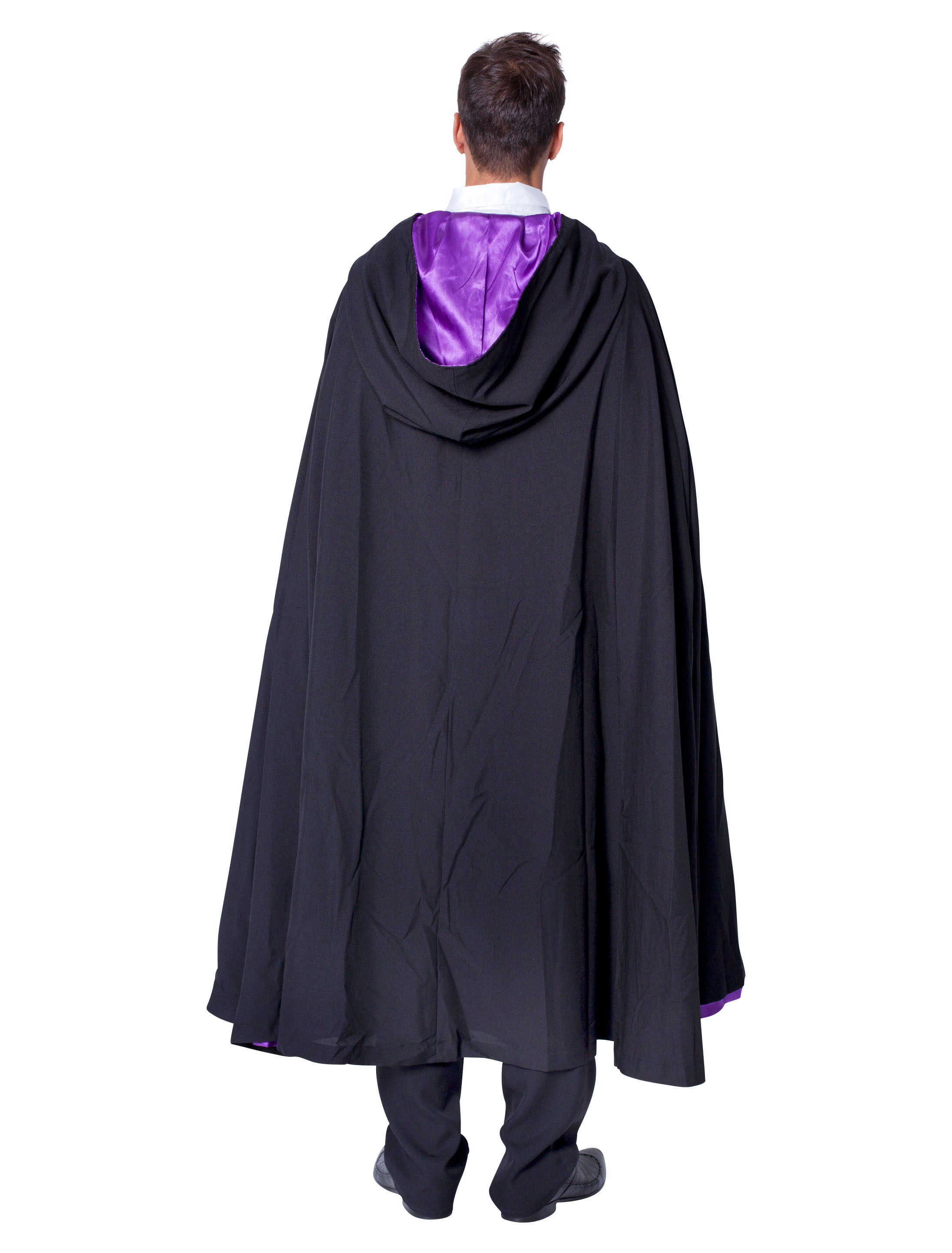 Cape Halloween schwarz/lila one size