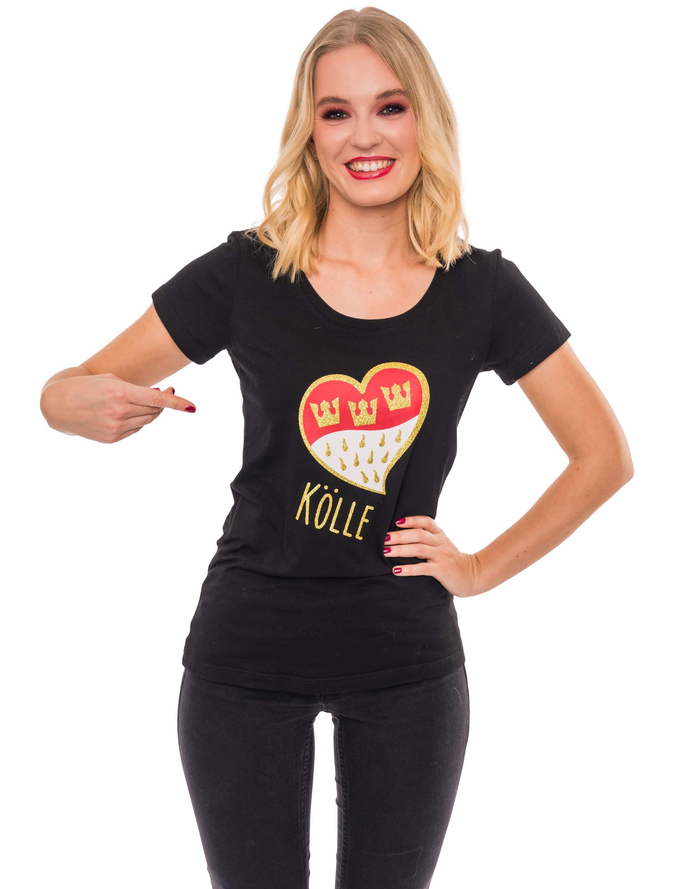 T-Shirt Kölle Herz gold XL