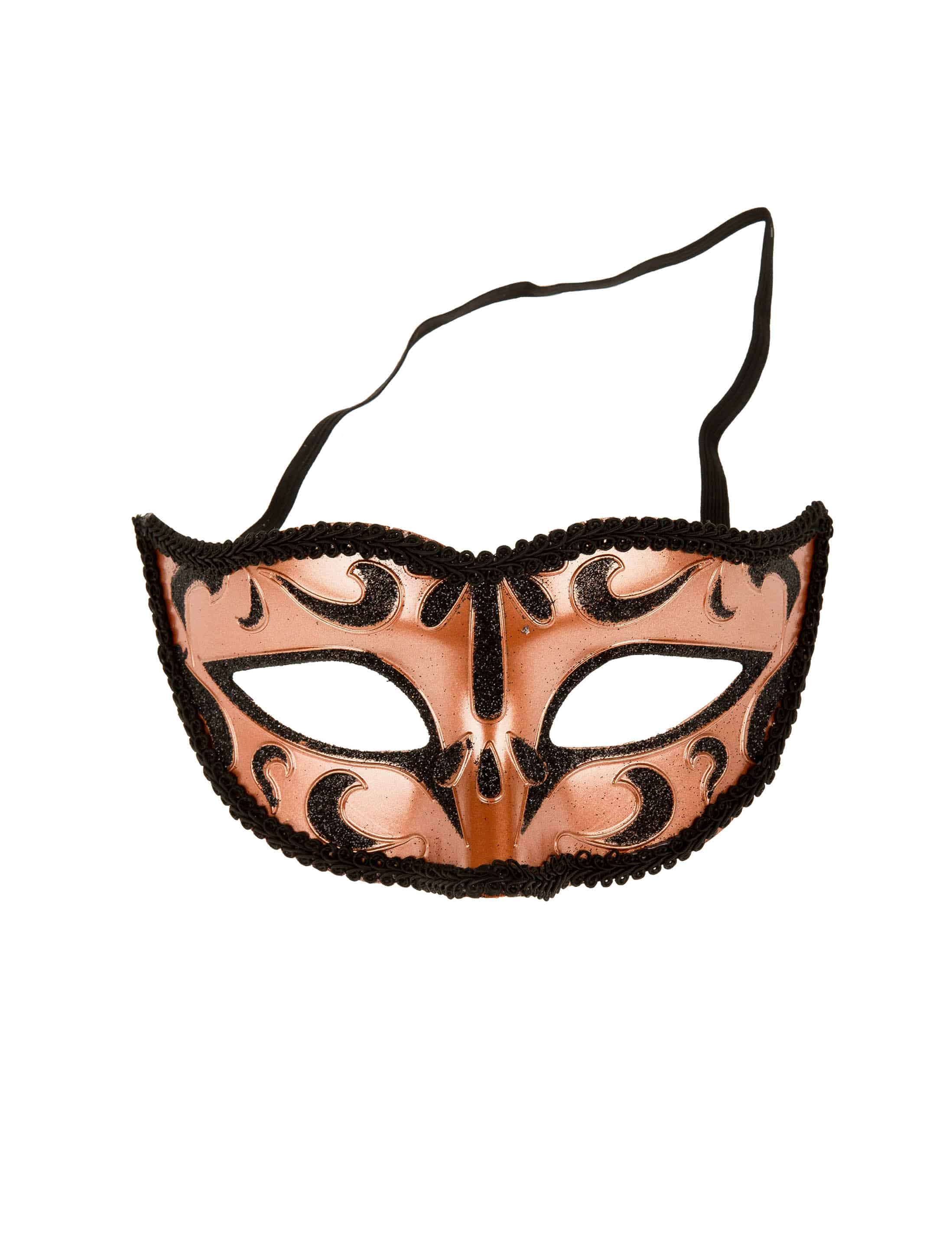 Maske Muster braun
