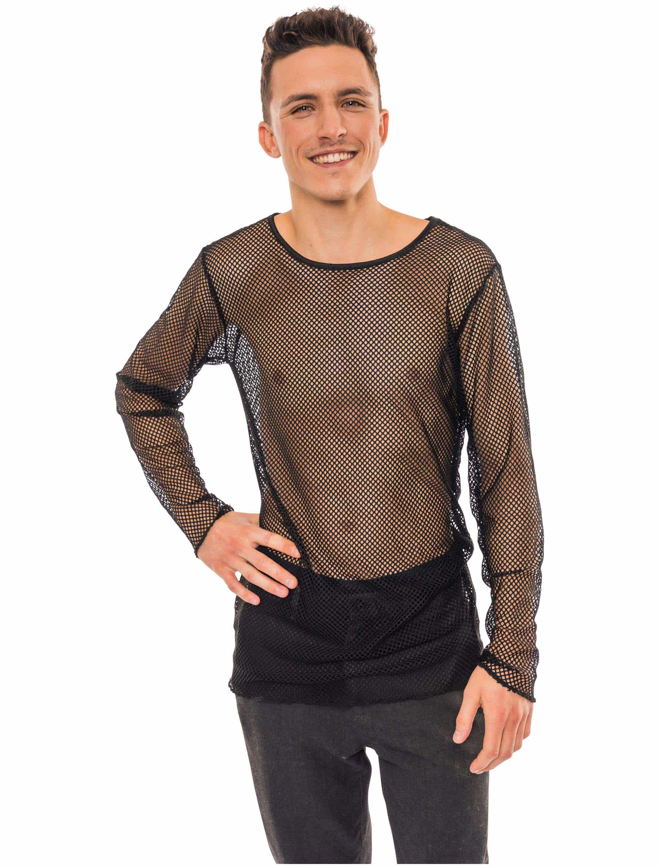 Netzshirt Herren schwarz S/M