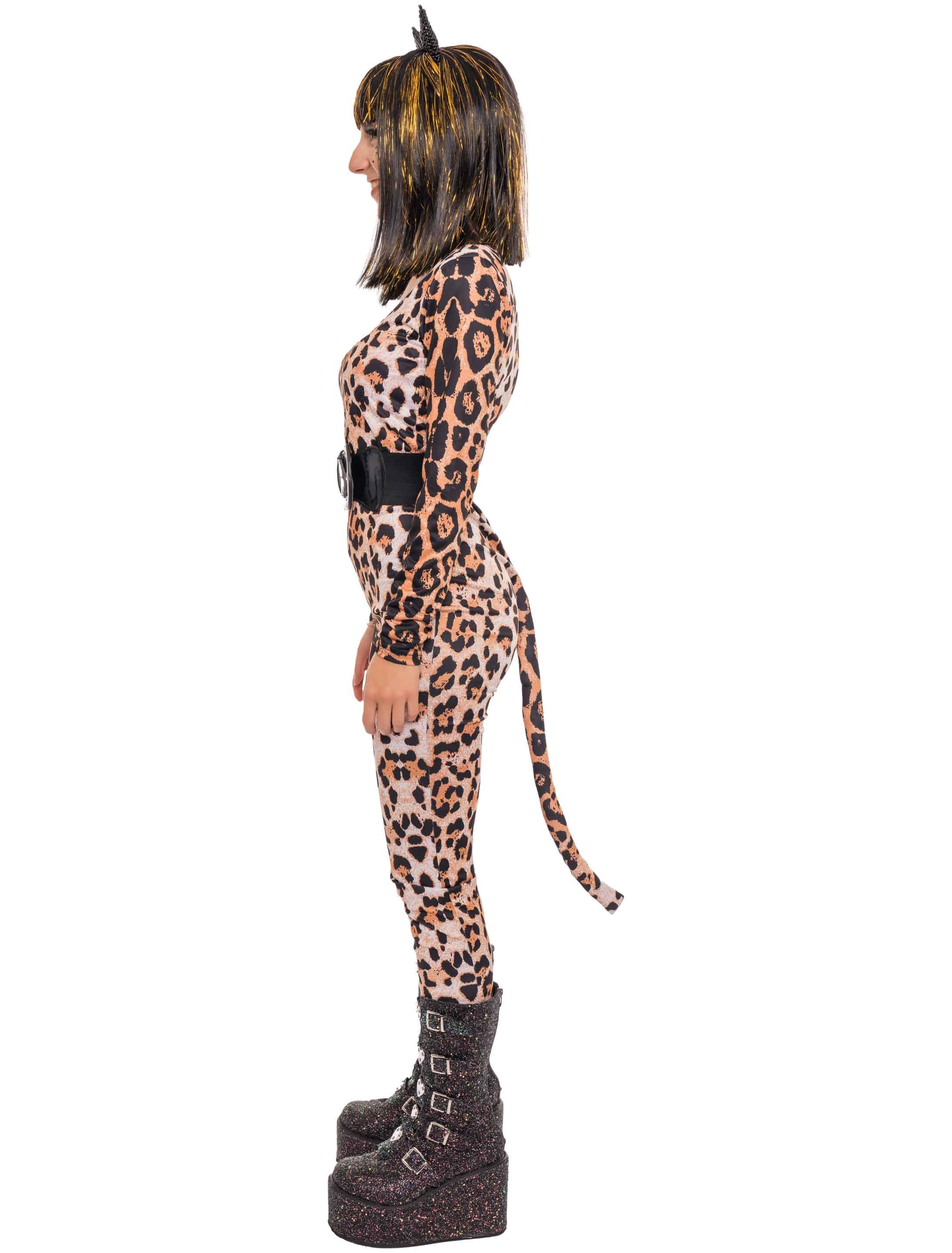 Jumpsuit Leopard Damen beige/braun L/XL