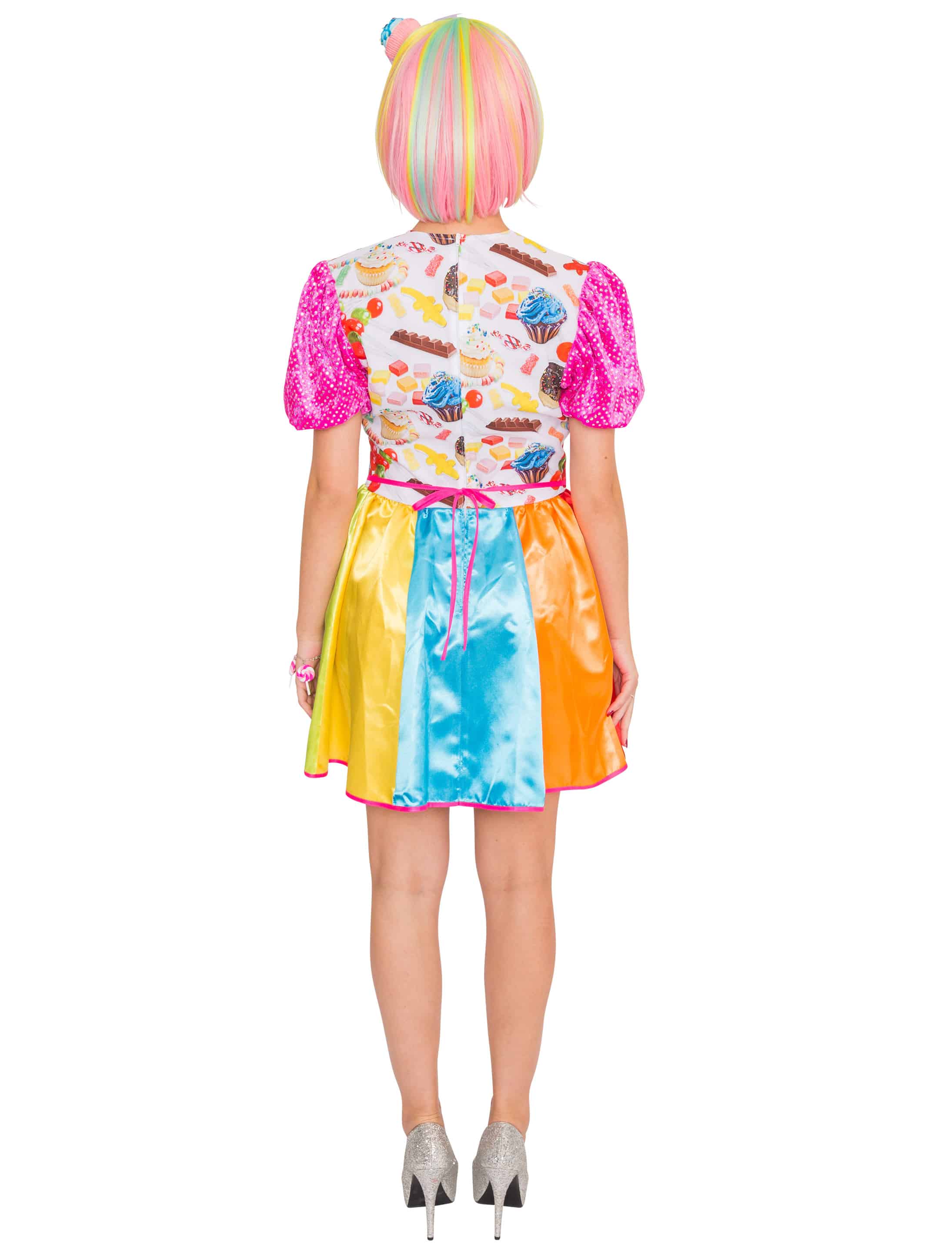 Kleid Candy Mix mit Ärmeln bunt XL