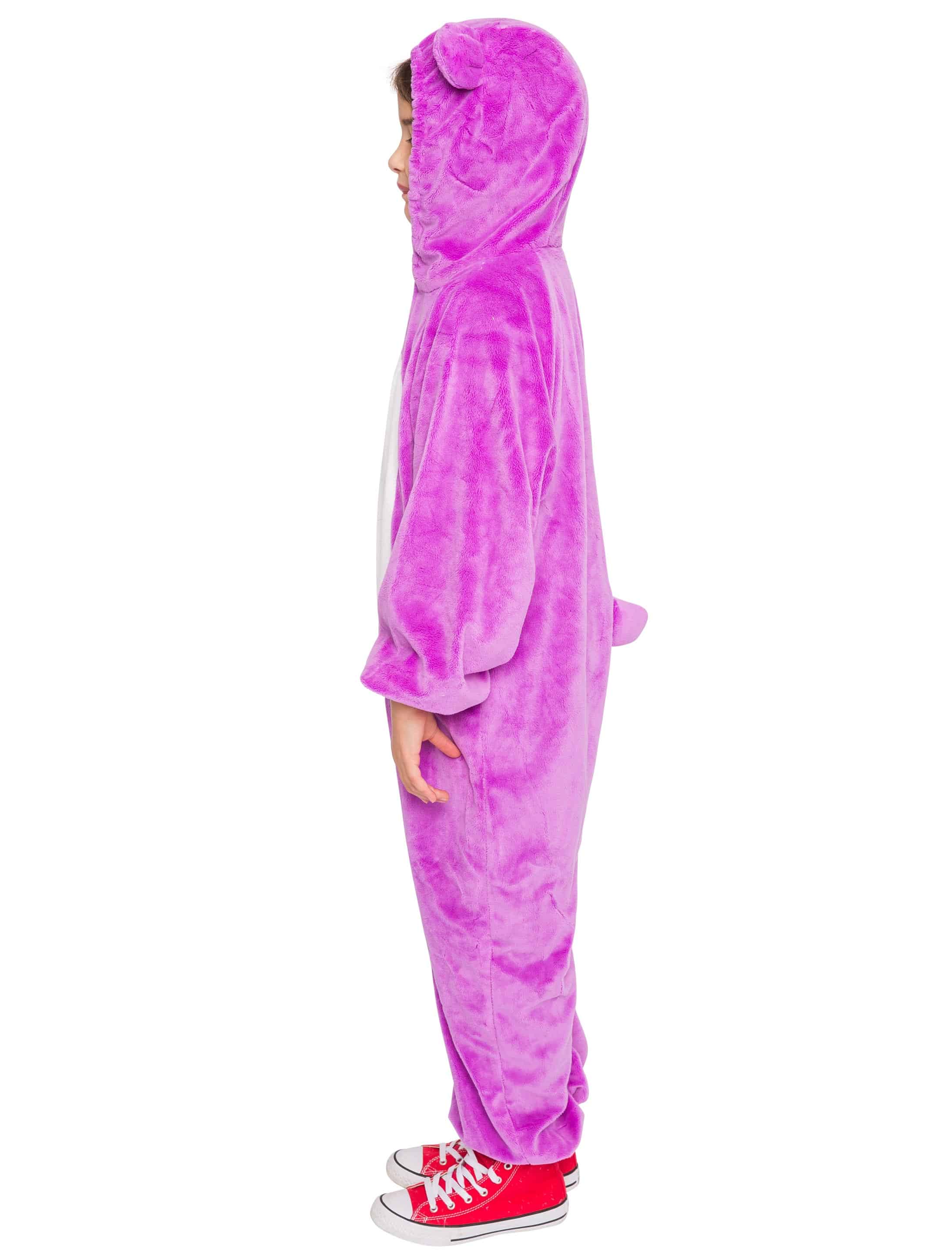 Overall Plüsch Bärchen Kinder lila 86-92 Overall Plüsch Bärchen Kinder lila 86-92