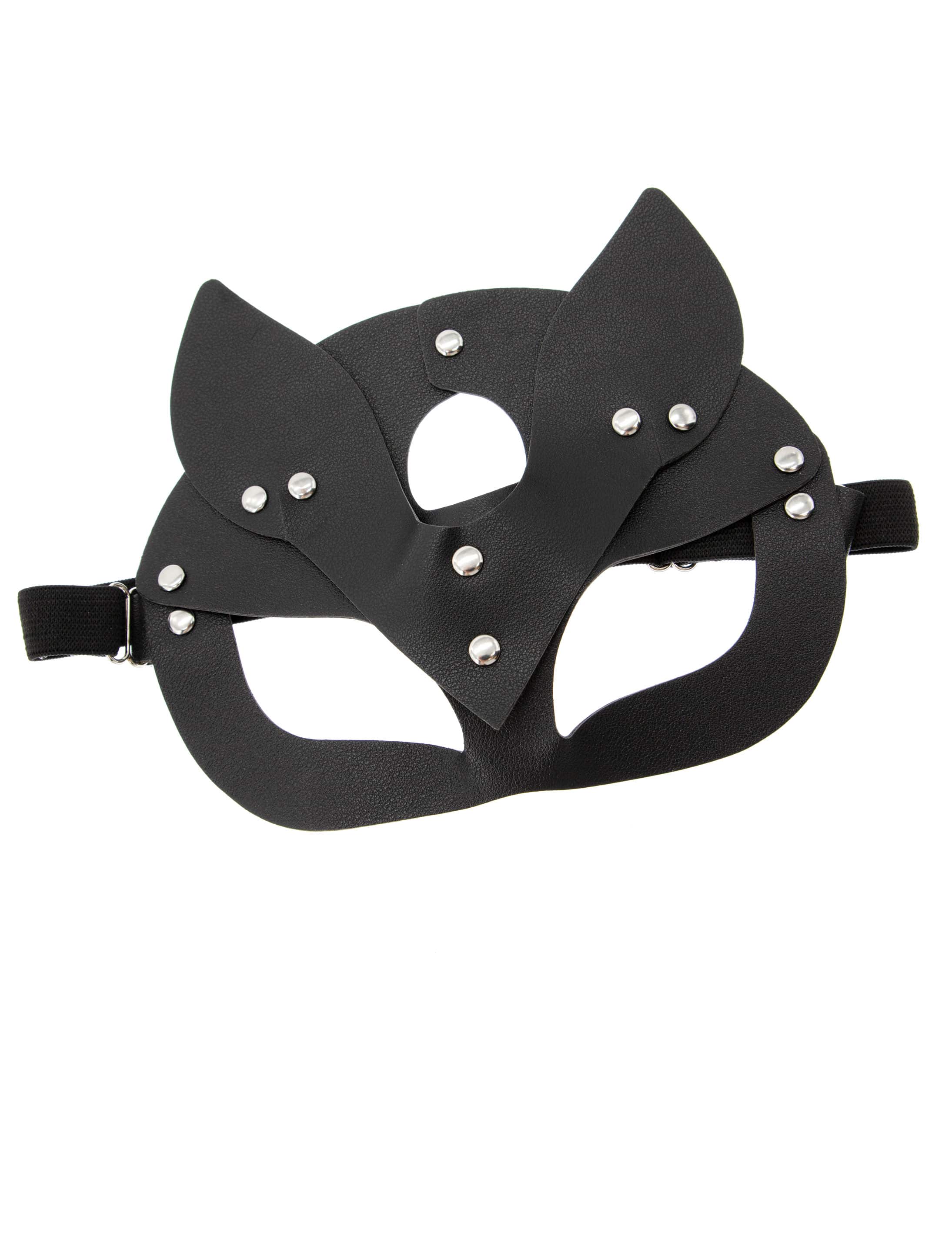 Augenmaske schwarz mit Katzenohren Augenmaske schwarz mit Katzenohren