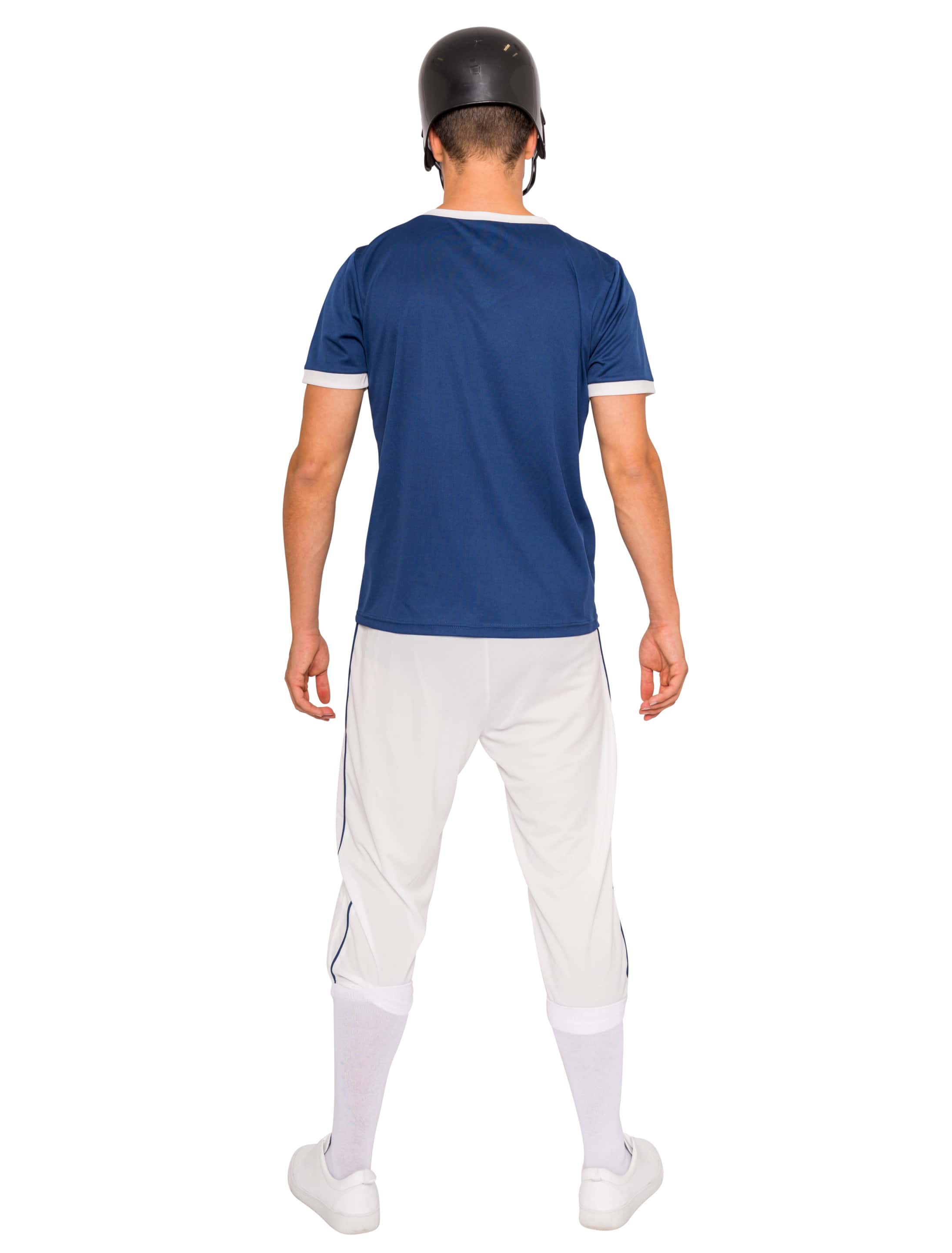 American Footballer Herren 2-tlg. weiß/blau 3XL