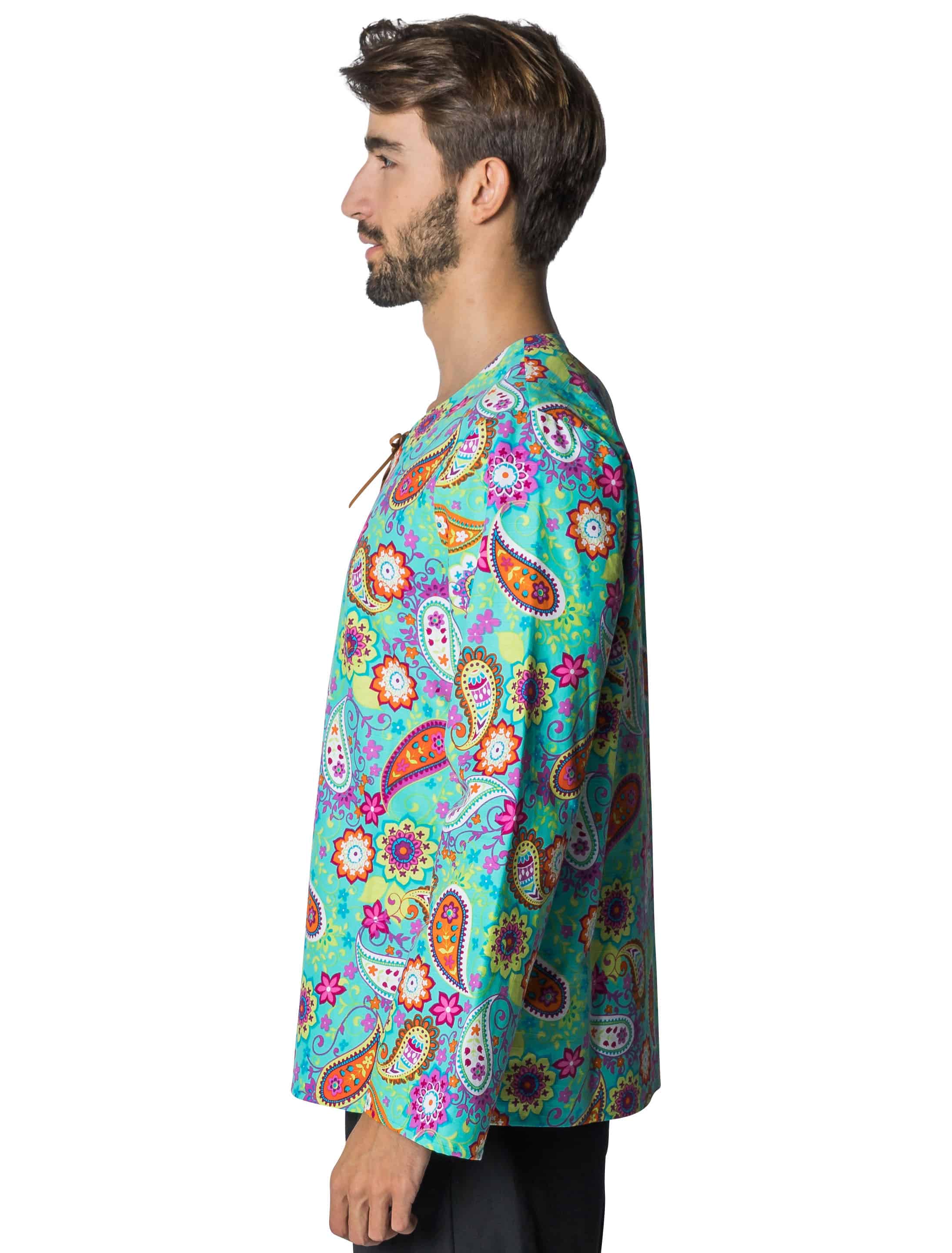 Hemd paisley Herren grün L/XL