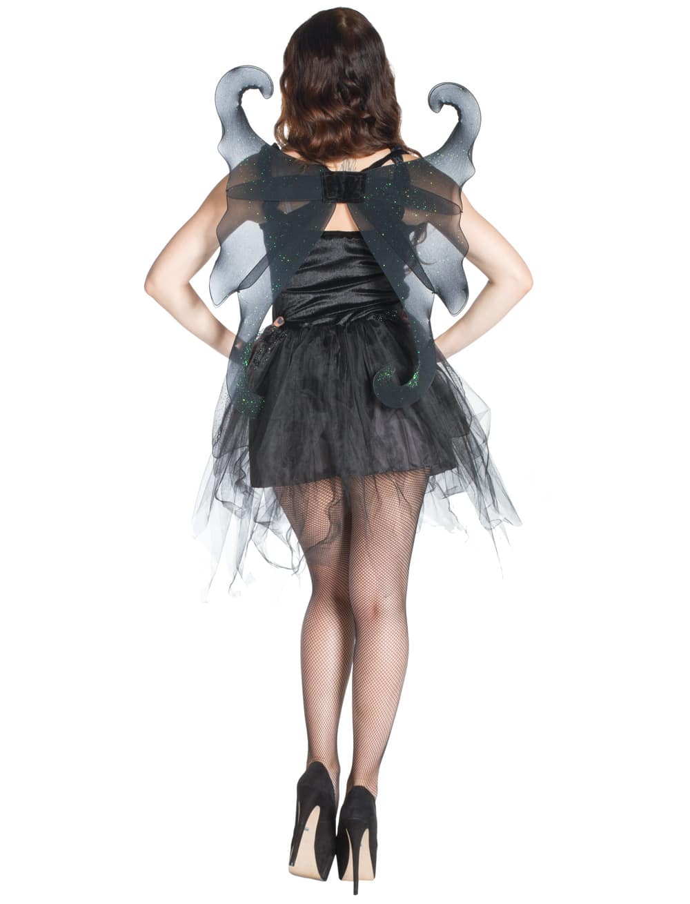 Kleid Schmetterling schwarz 2 tlg. 40