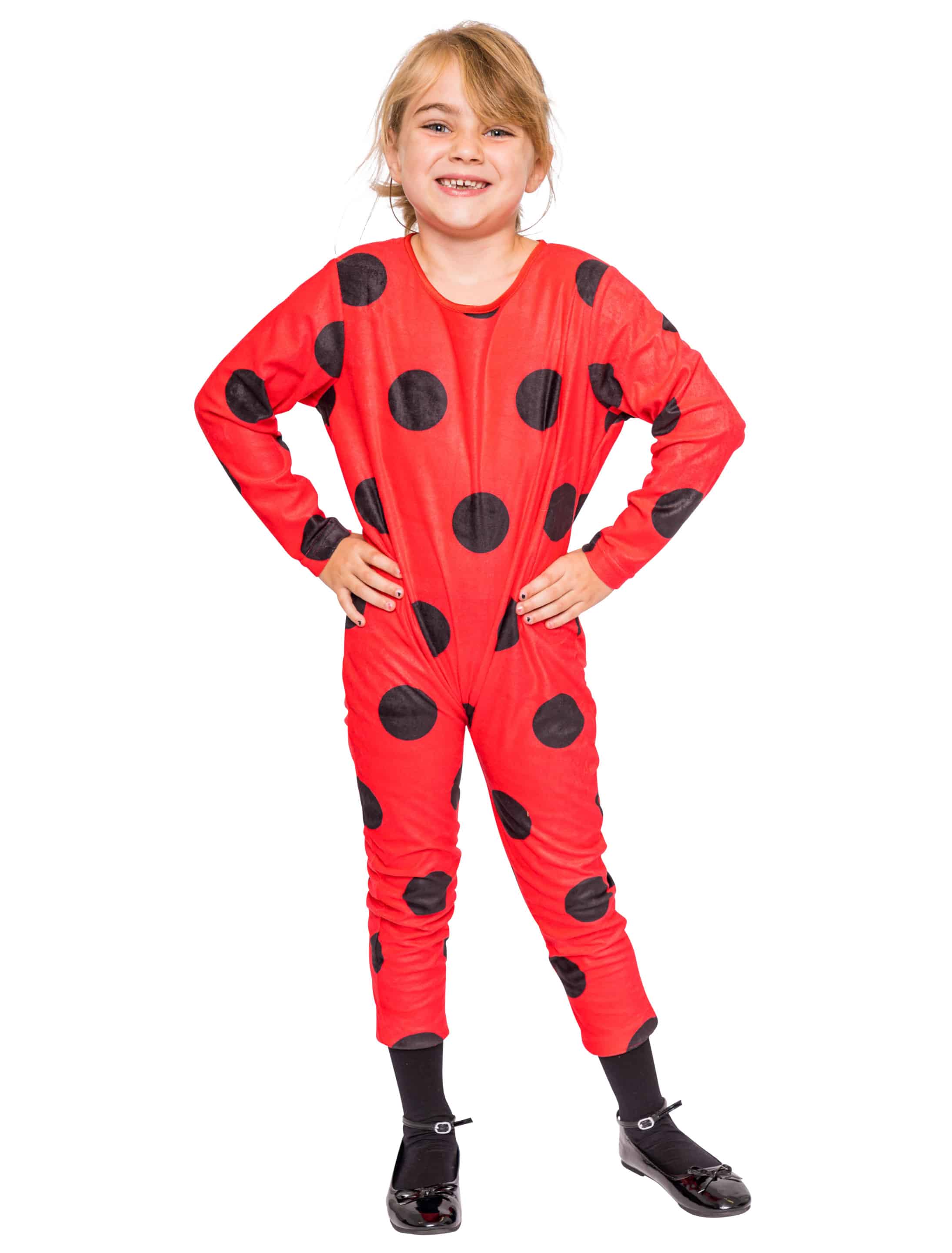 Jumpsuit Marienkäfer schwarz/rot 128