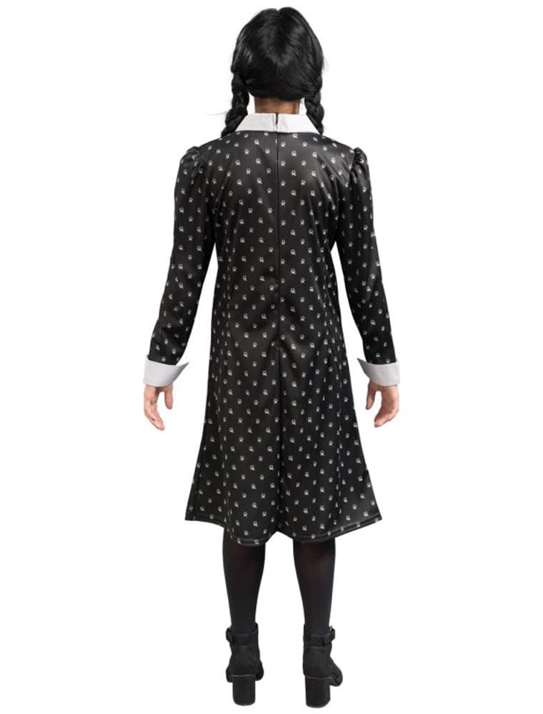 Kleid Wednesday Addams schwarz 164