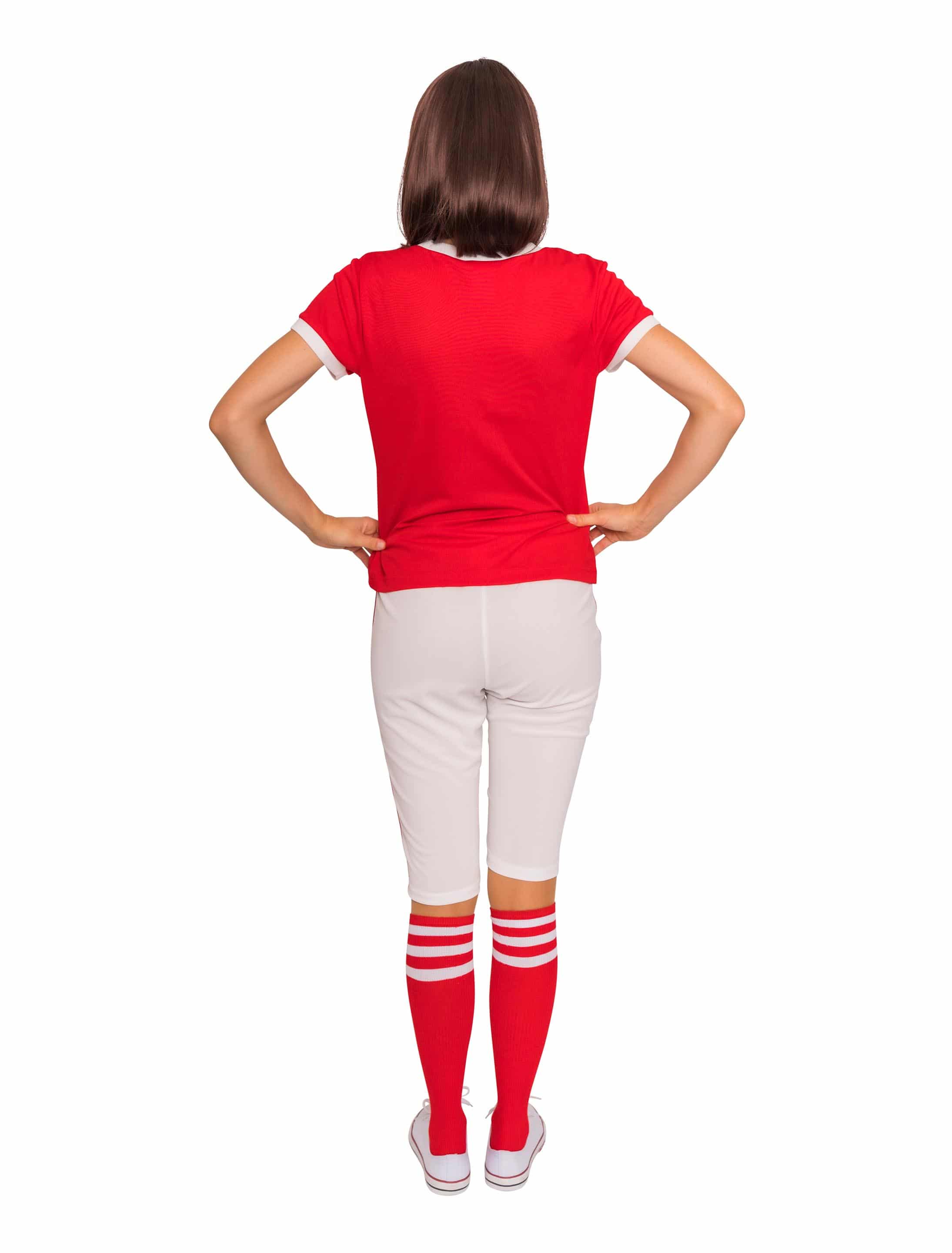 American Footballer 2-tlg. Damen rot/weiß 2XL American Footballer 2-tlg. Damen rot/weiß 2XL
