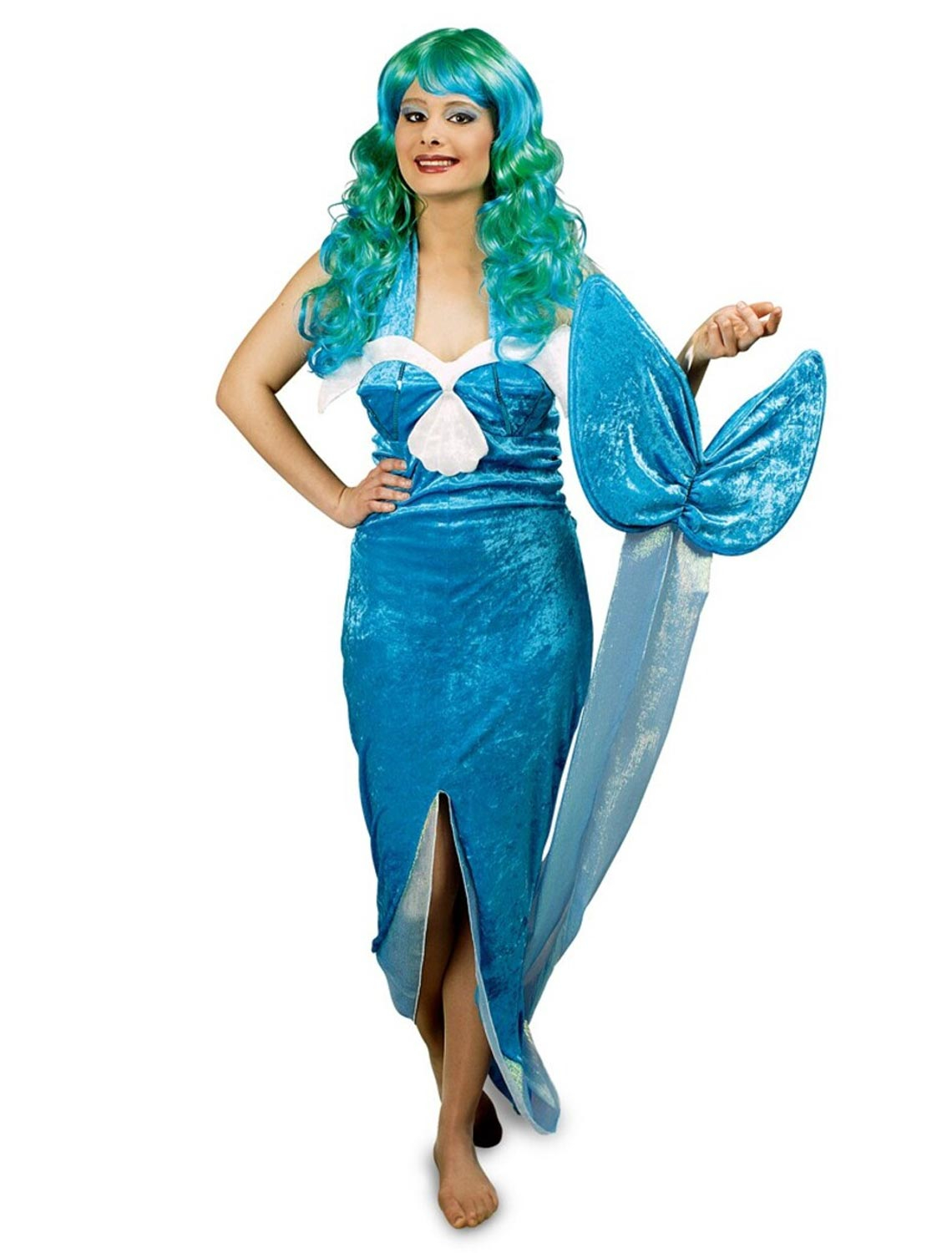 Kleid Nixe 2-tlg. Damen türkis 36/38