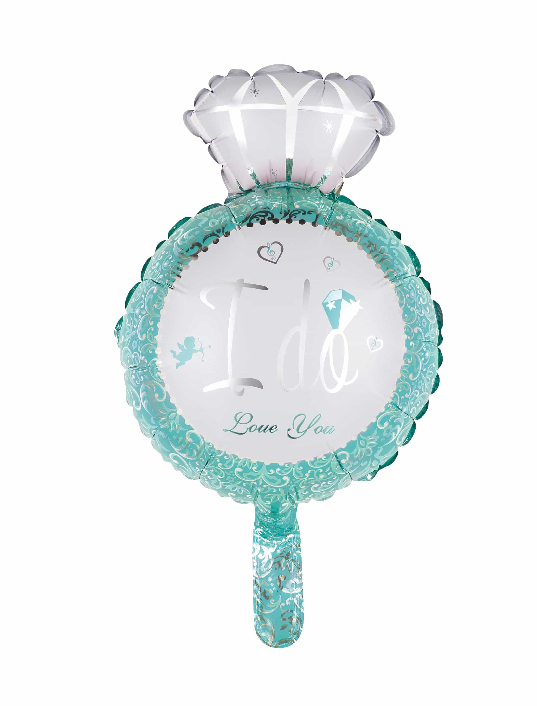 Folienballon Ring I do blau L Folienballon Ring I do blau L