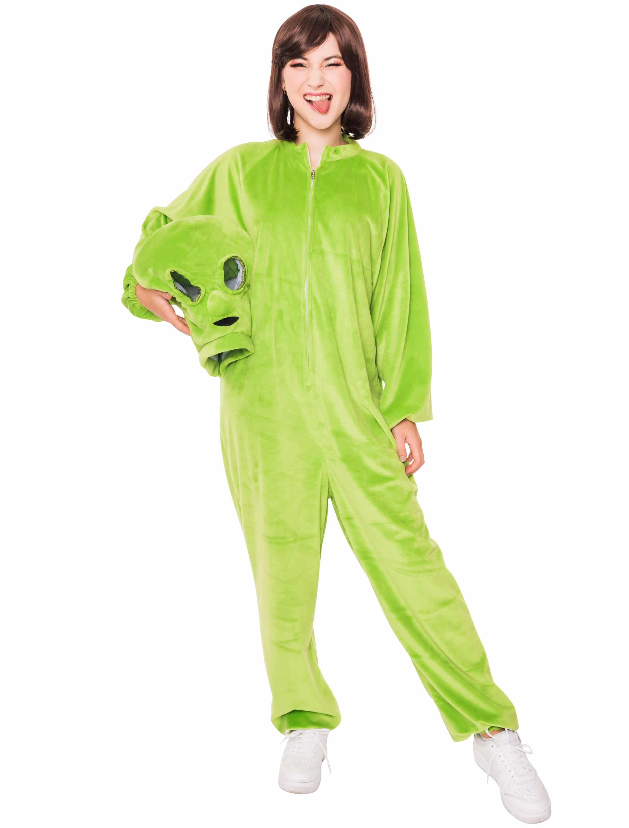 Overall Plüsch Alien Damen grün 34-36 Overall Plüsch Alien Damen grün 34-36