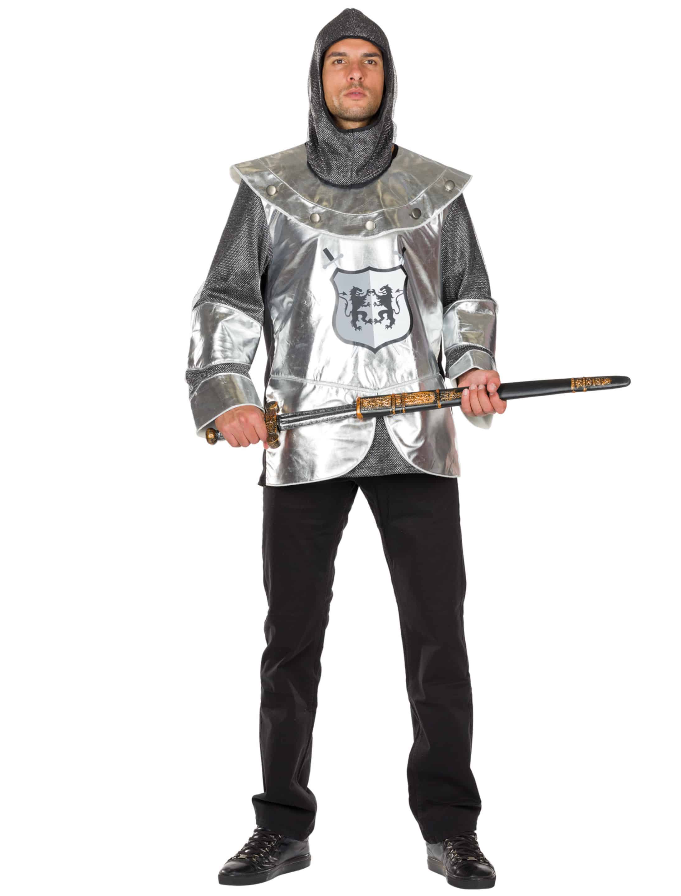 Hemd Ritter Herren schwarz/silber 54