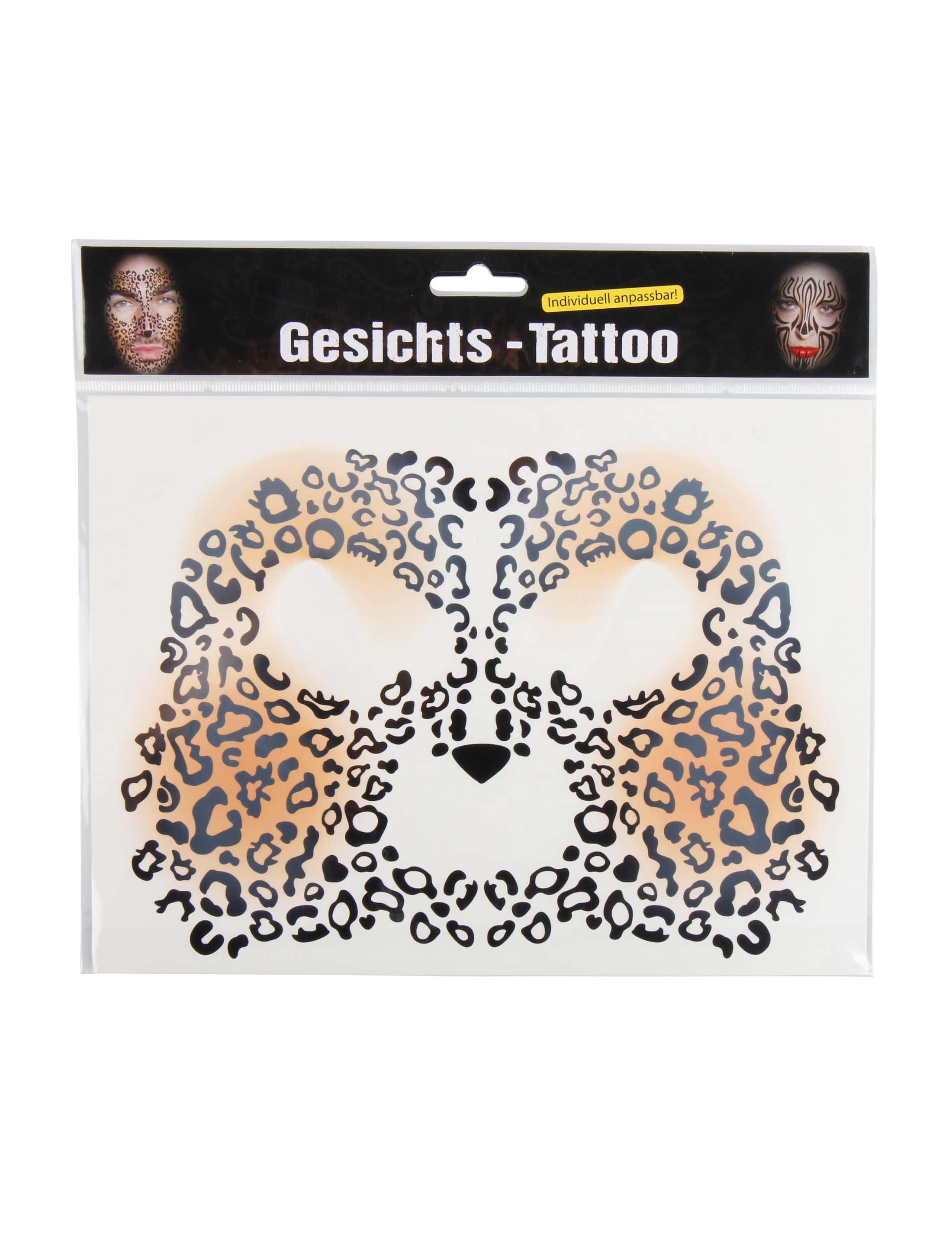 Gesichtstattoo Leopard