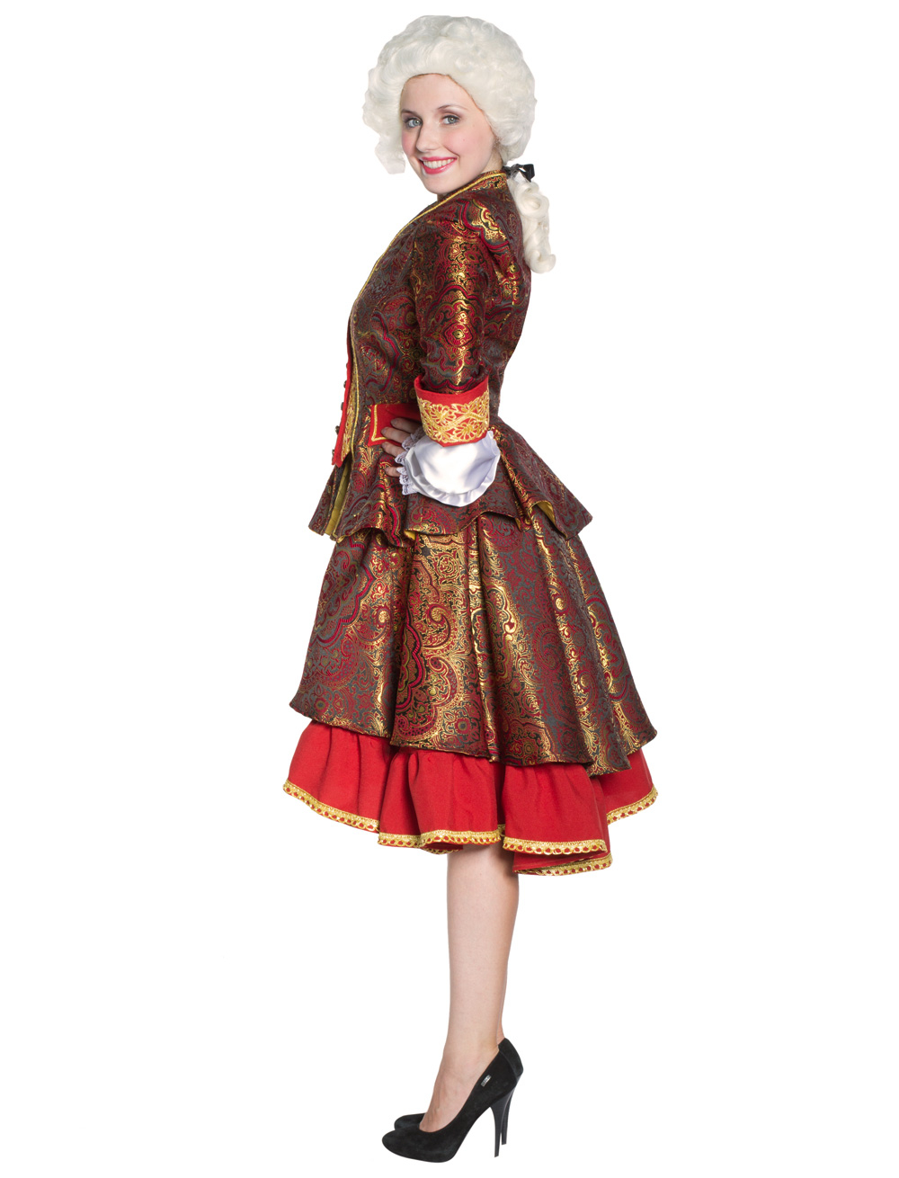 Marquise Damen rot 2-tlg. rot 2XL