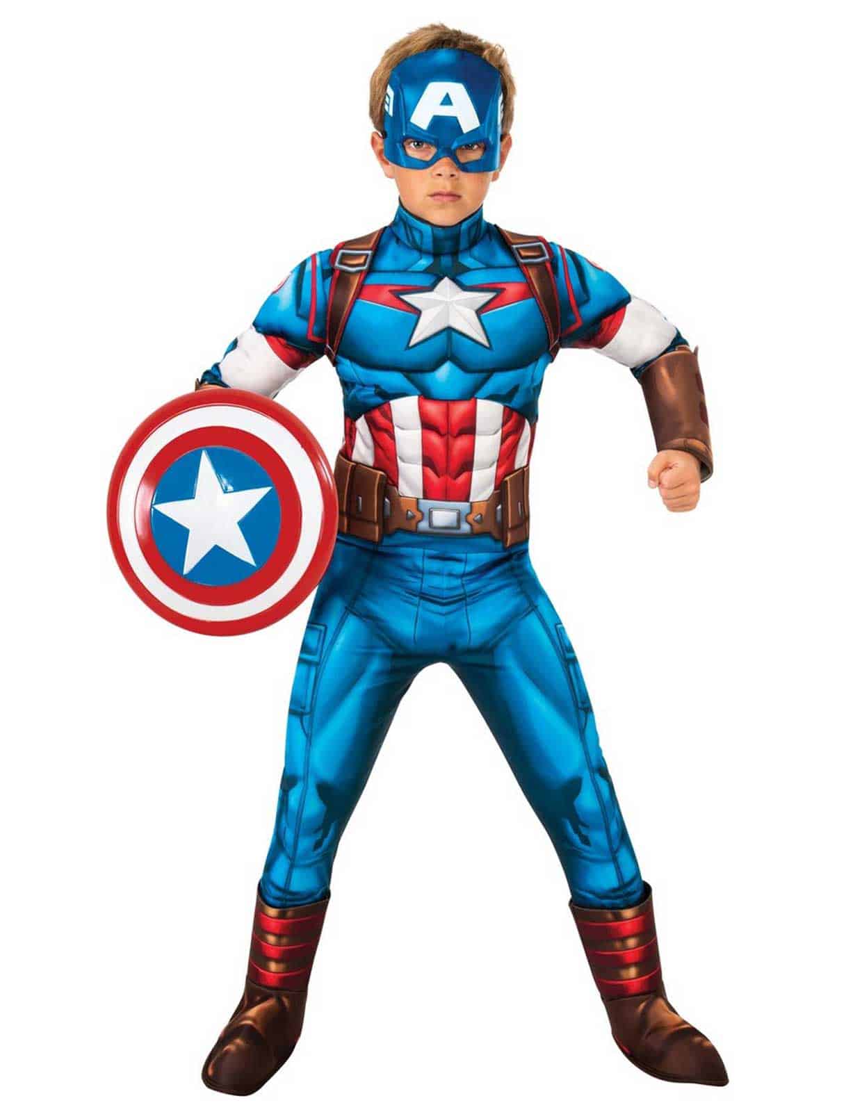 Jumpsuit Captain America 3tlg. rot/weiß/blau 3-4 Jahre