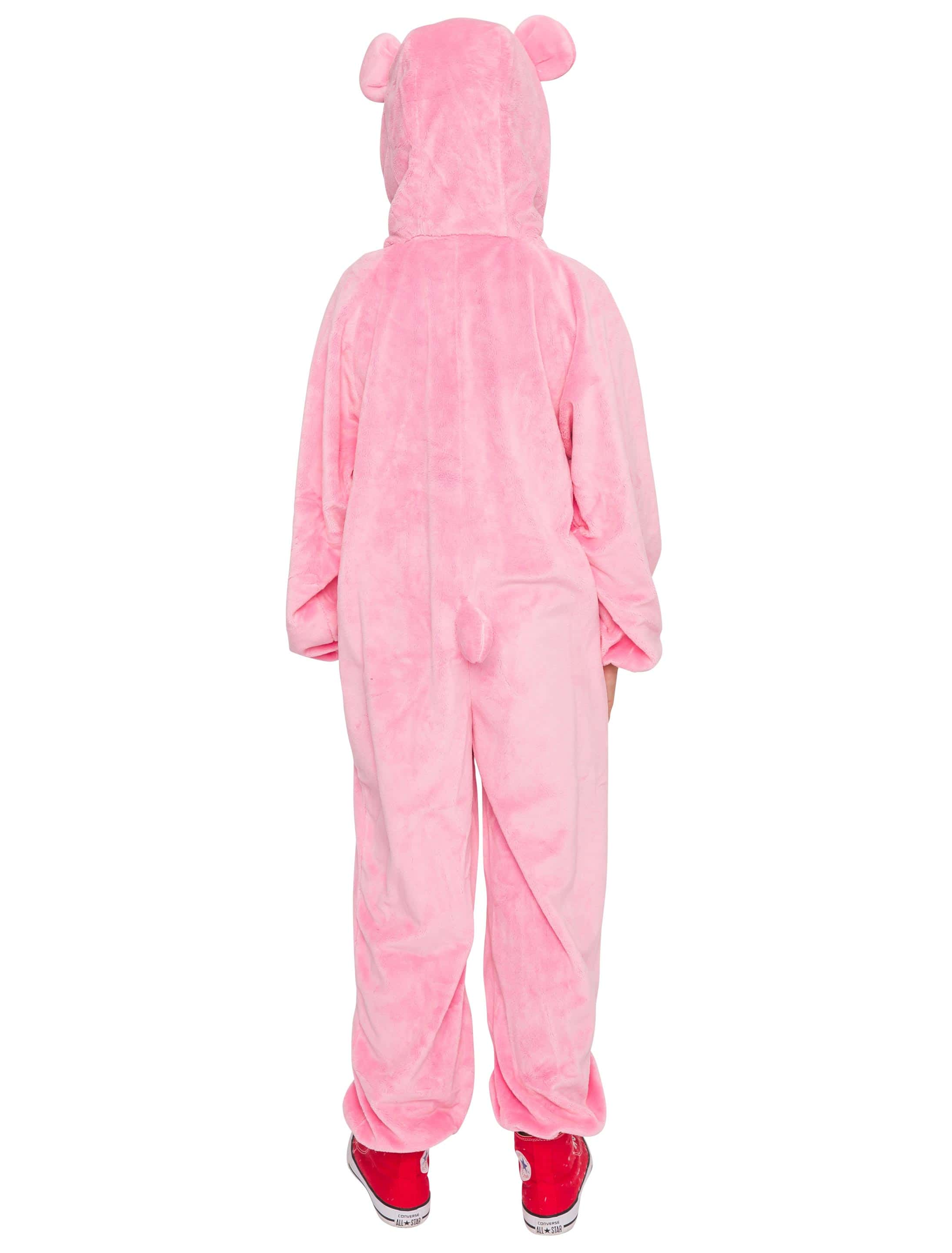 Overall Plüsch Bärchen Kinder pink 86-92