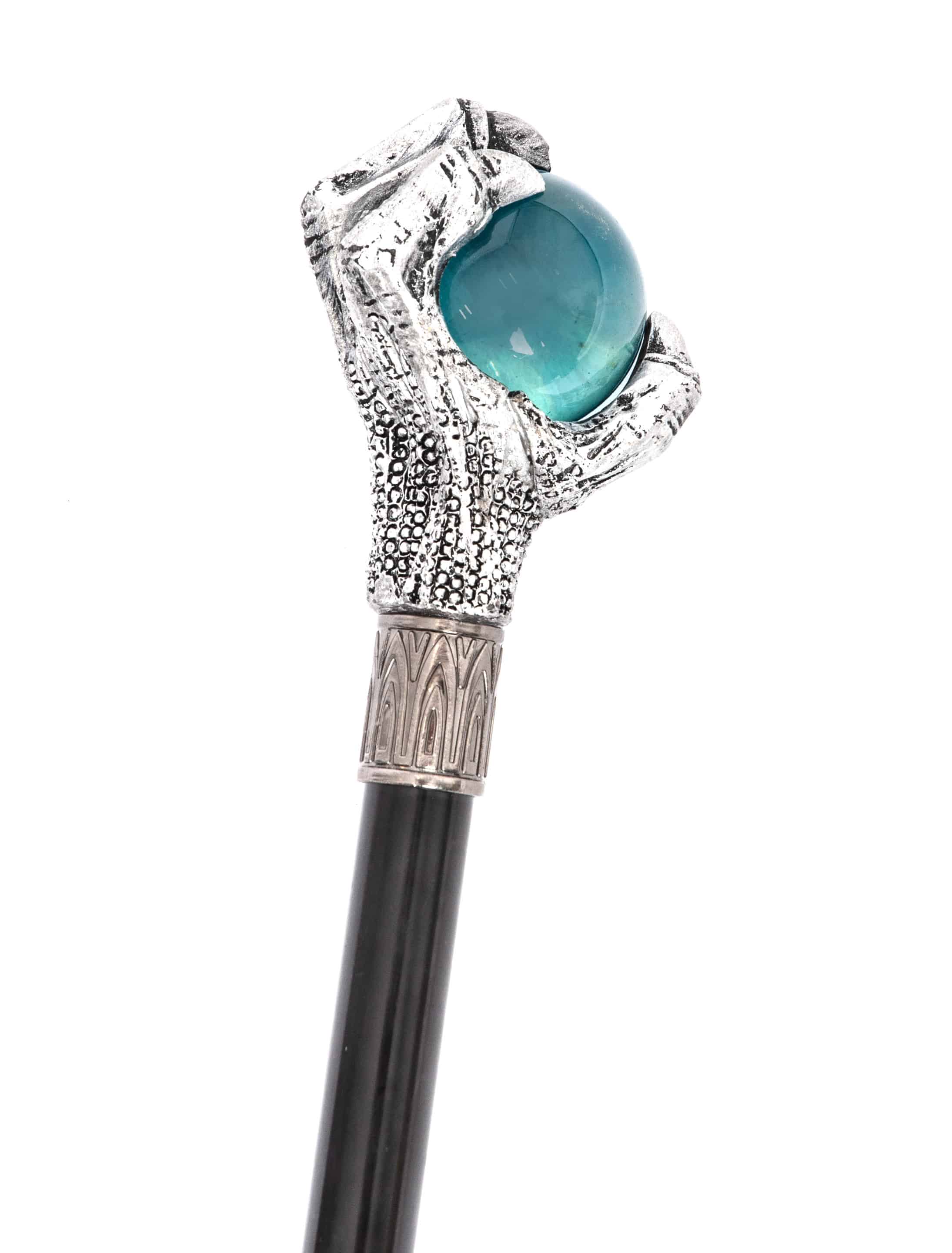 Gehstock mit großem Kristall blau Gehstock mit großem Kristall blau